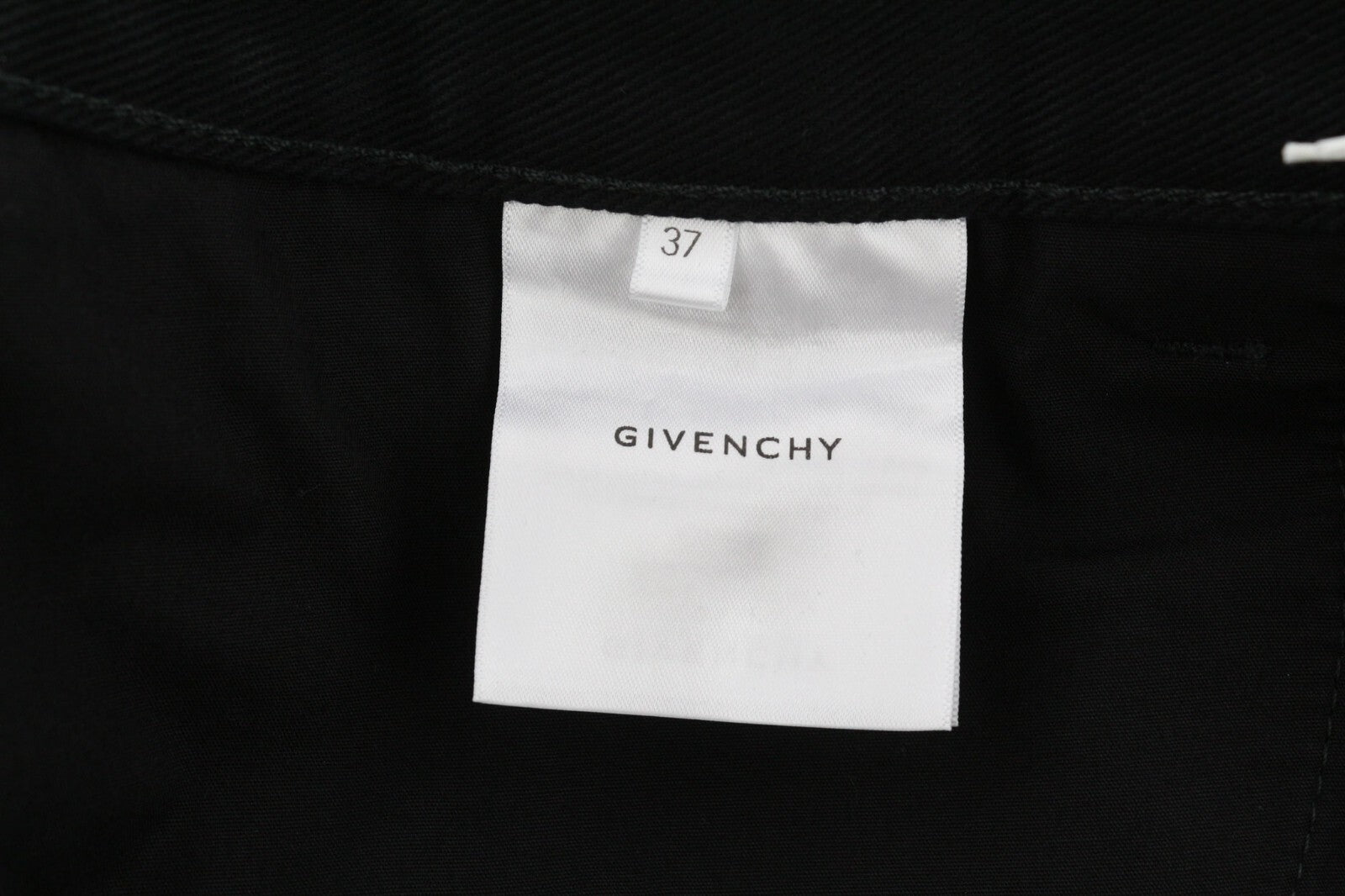 GIVENCHY X Tiffany Mens Jeans W37 Tapered Zipper Closure Pockets  Dark Black