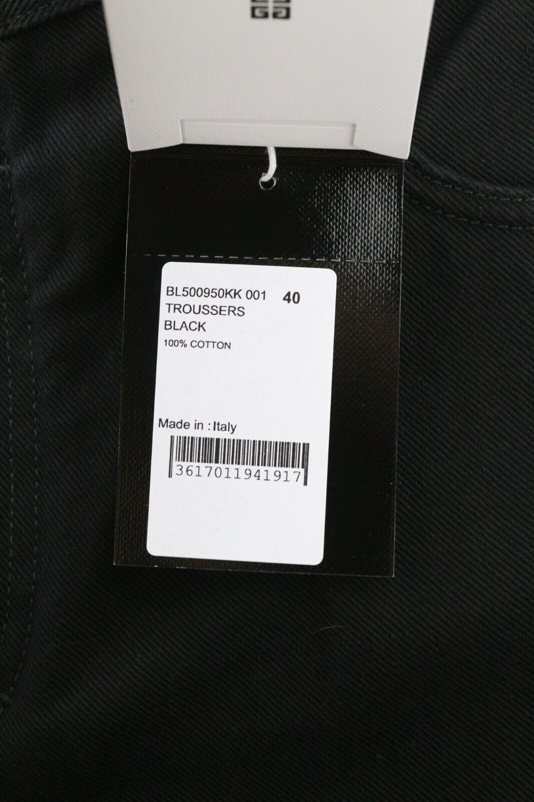 GIVENCHY X Tiffany Mens Jeans W40 Tapered  Zipper Closure Pockets Dark Black