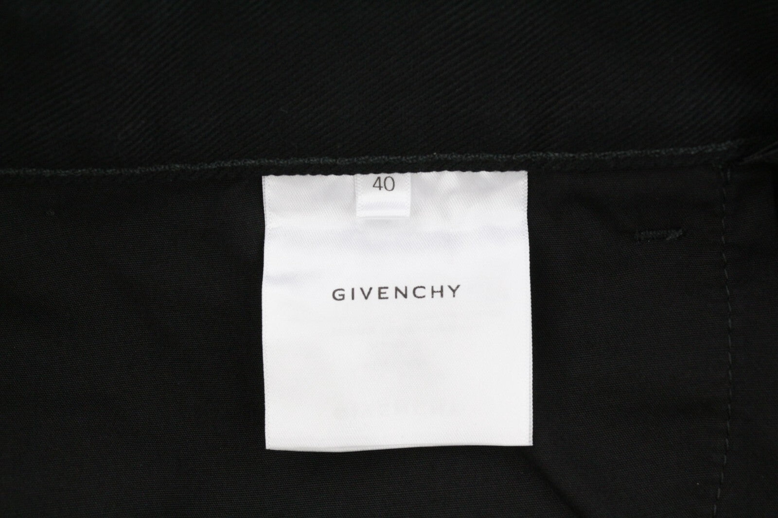 GIVENCHY X Tiffany Mens Jeans W40 Tapered  Zipper Closure Pockets Dark Black