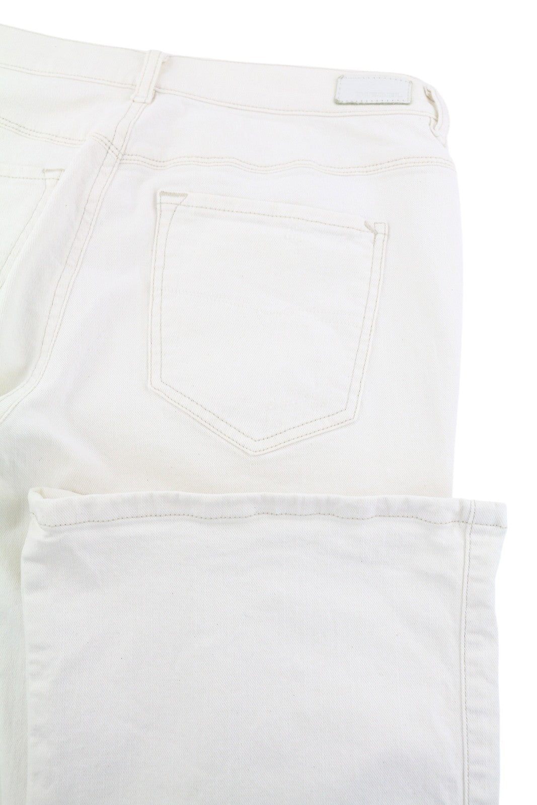 DIESEL Sandyb-Patch 0672Y Women Jeans W29/L34 Regular Slim Bootcut Stretch White