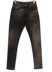 NUDIE Pipe Led Mens Jeans W28/L32 Grey Marble Organic Slim   Washed Effect