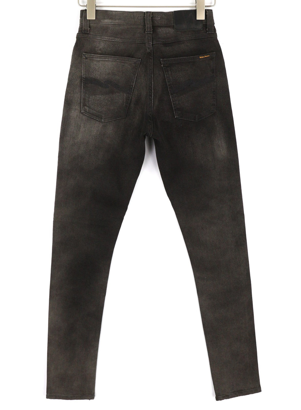 NUDIE Pipe Led Mens Jeans W28/L32 Grey Marble Organic Slim   Washed Effect