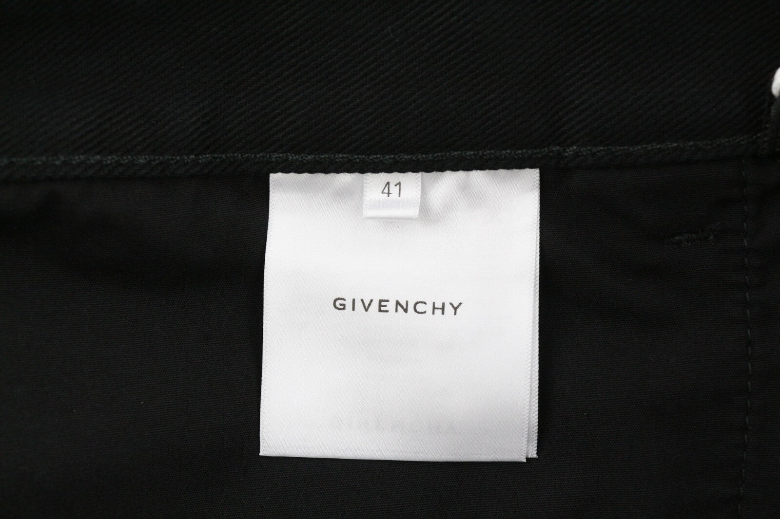 GIVENCHY X Tiffany Mens Jeans W41 Tapered  Zipper Closure Pockets Dark Black