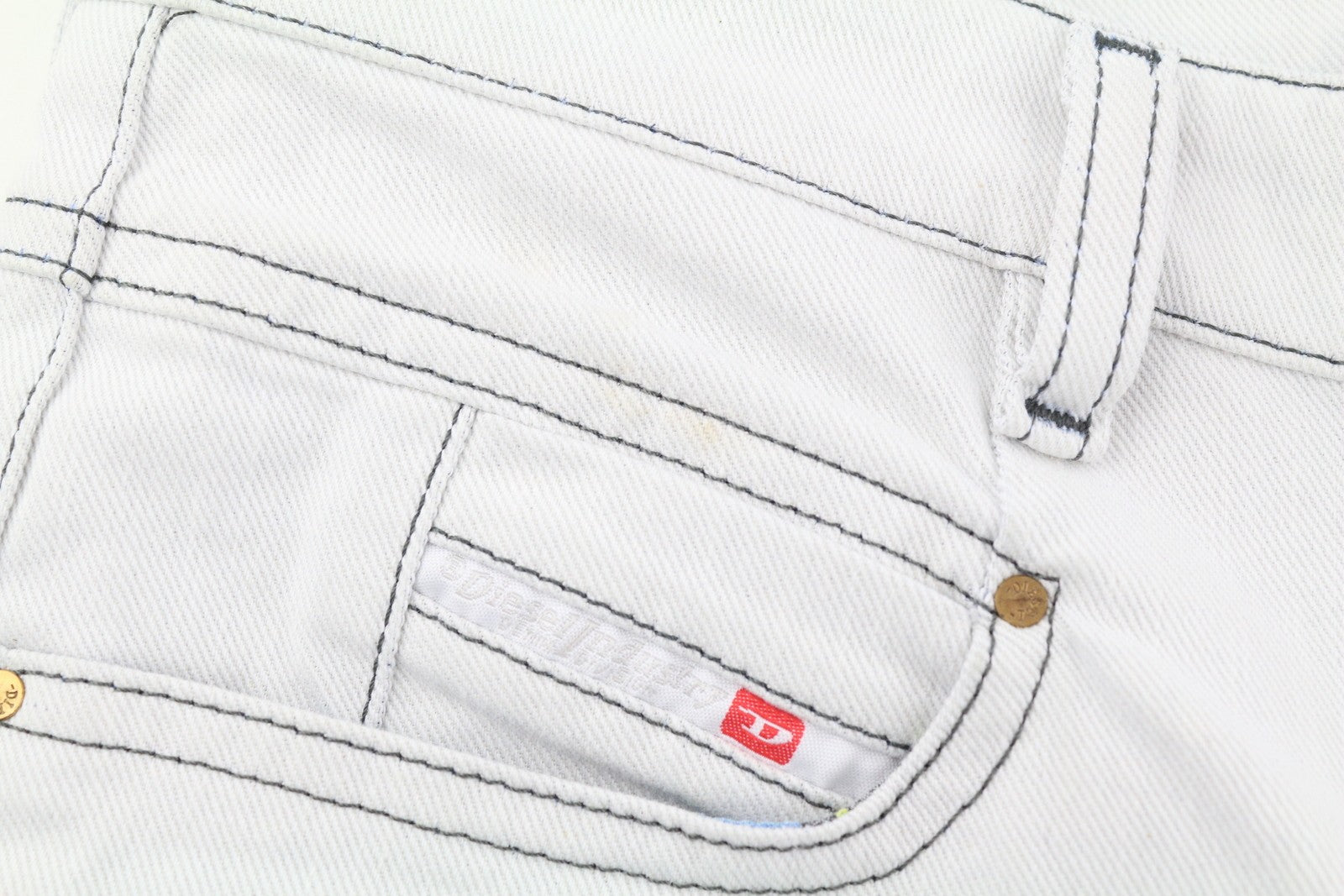 DIESEL Belthy Ankle-C1 0682M Women Jeans W25/L32 Regular Slim Straight Low Waist