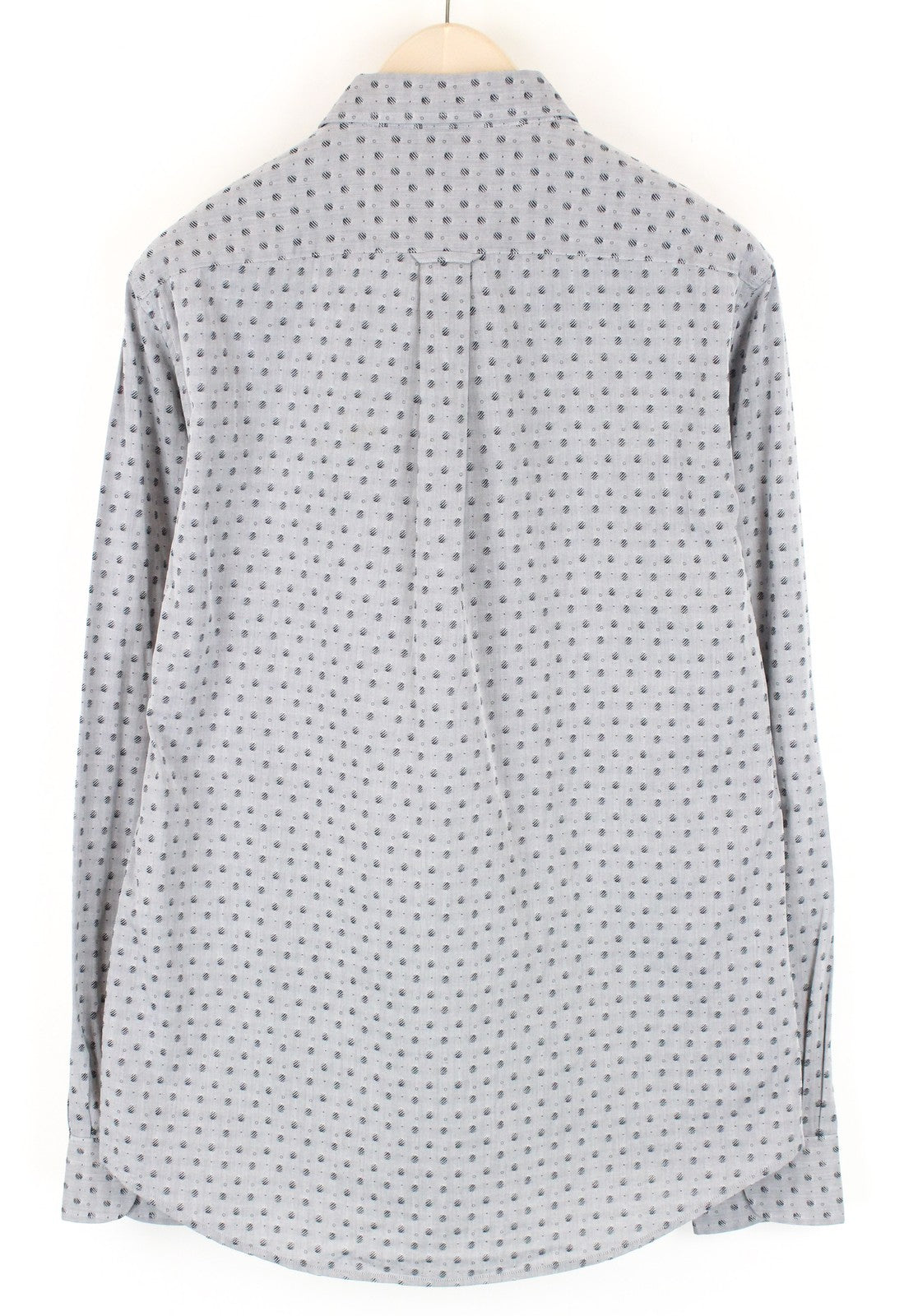 GANT Mens Shirt 2XL Grey Patterned  Cotton Long Sleeve Cutaway Collar