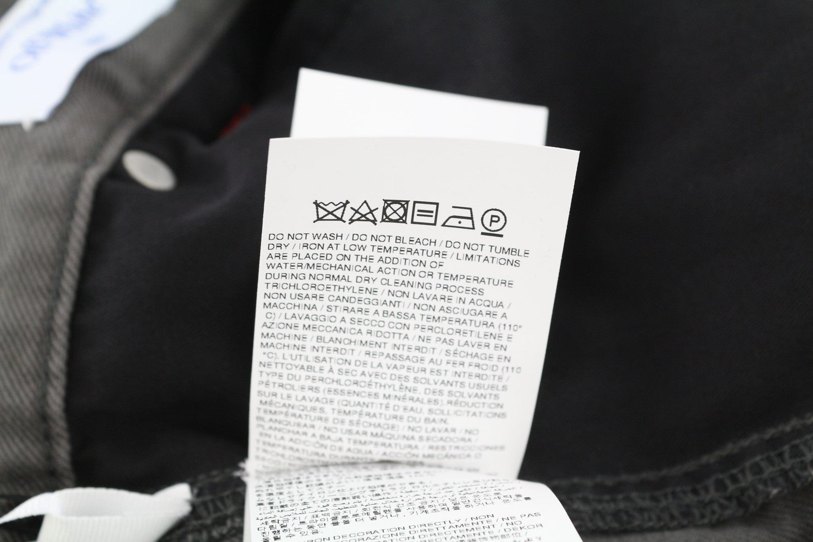 OFF-WHITE Script Canv Cargo Mens Trousers W32 Buttoned Red Pockets RRP€550