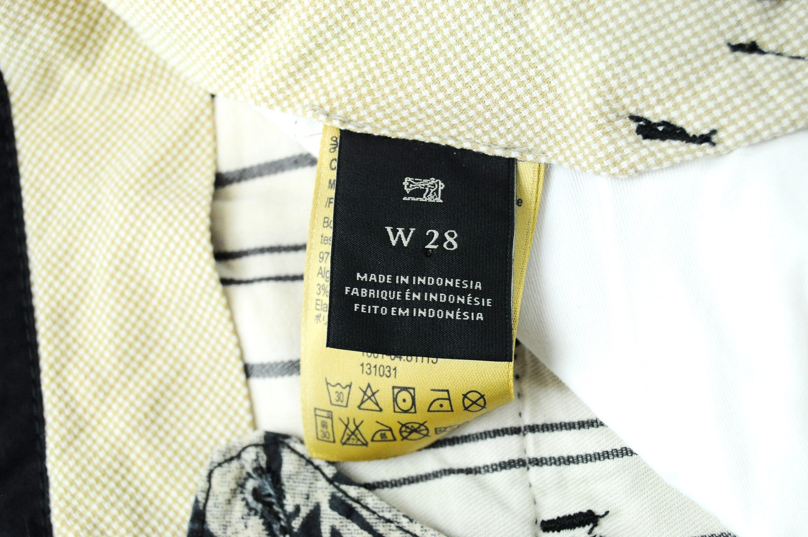 SCOTCH & SODA Ams Couture Shorts W28 Mens Navy Stretchy Flower Pattern Cotton