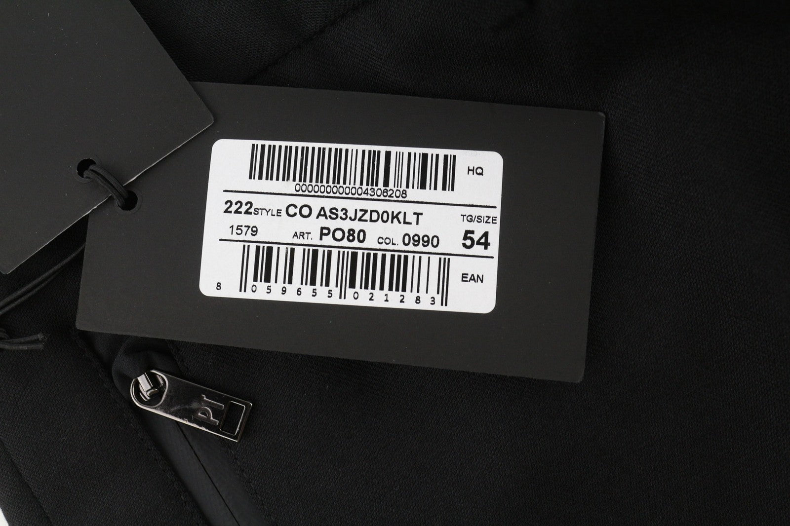 PT TORINO Lamda Mens Trousers 54 Black Fleece Wool Blend Cargo Zipped Pockets