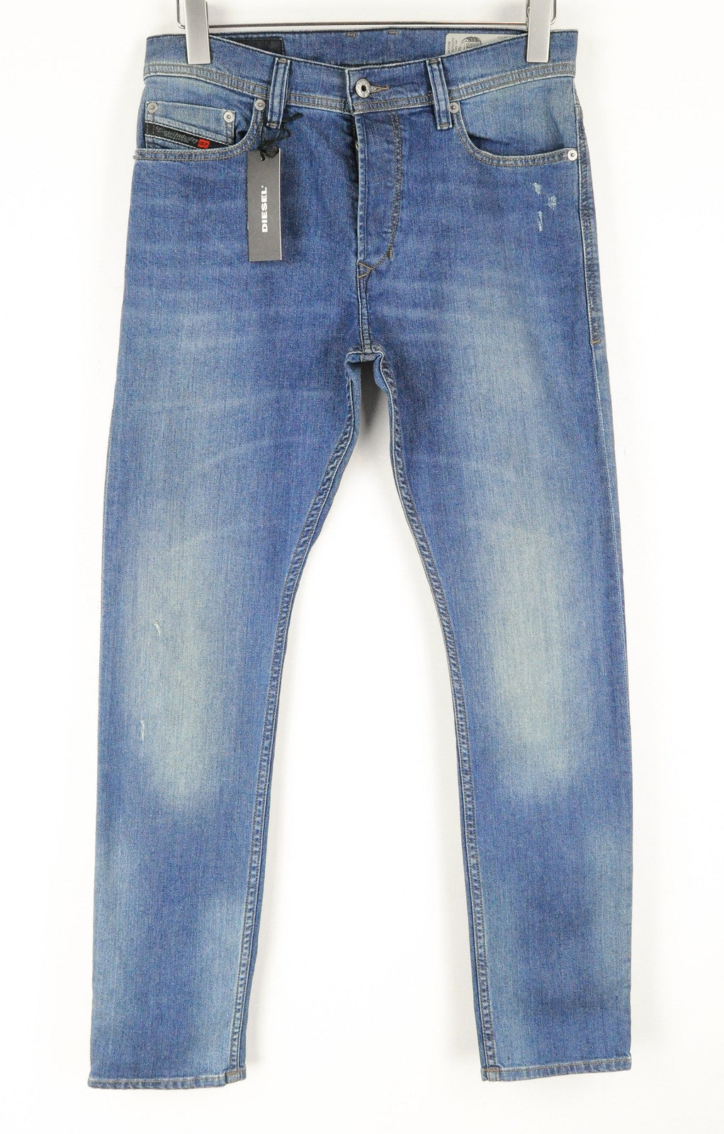 DIESEL Tepphar C84QQ Mens Jeans W29/L30 Slim Carrot  Blue Cotton Stretch