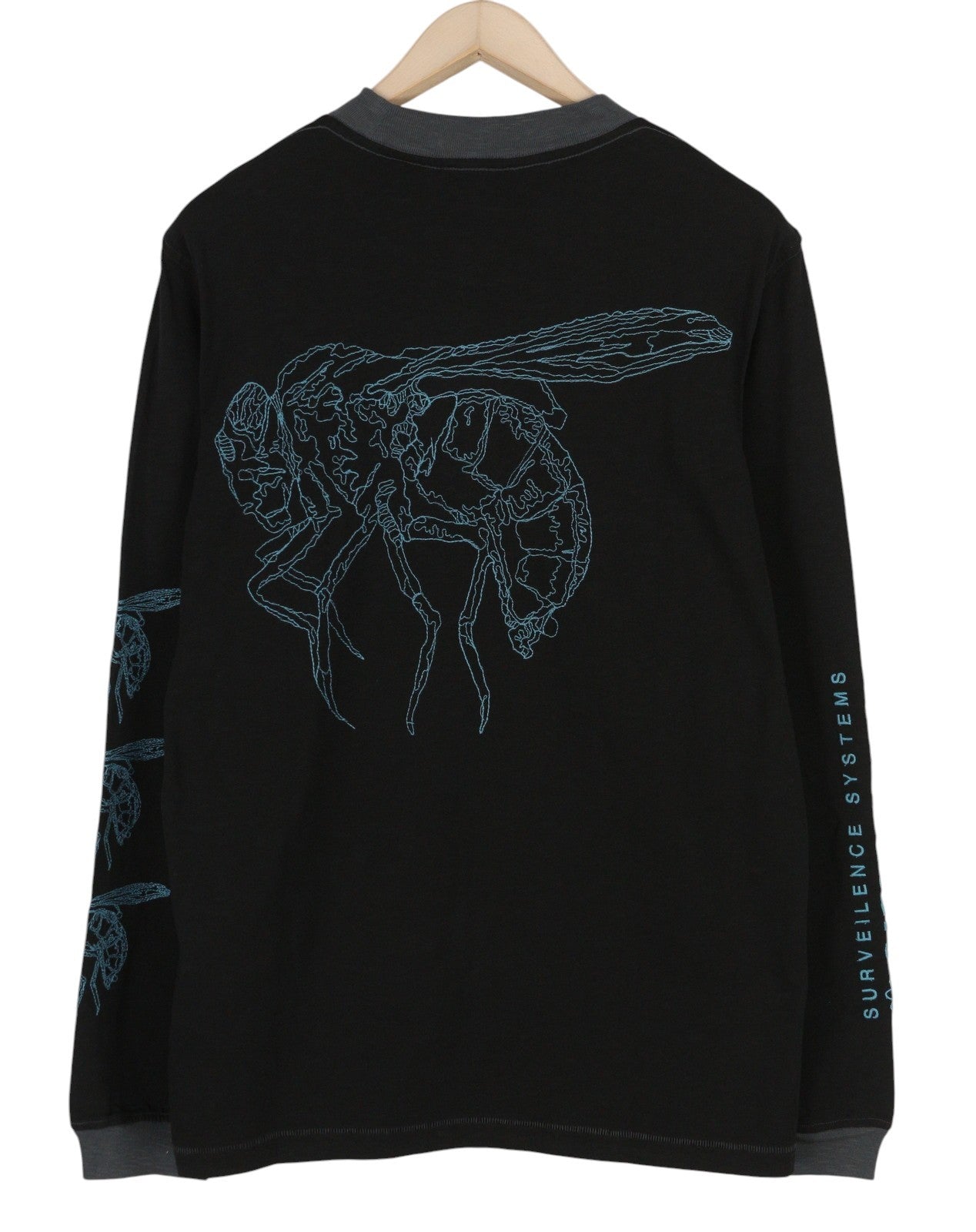 DIESEL T-Justle-LS-E9 Mens T-Shirt XS Black Long Sleeve Crew Neck  RRP€135