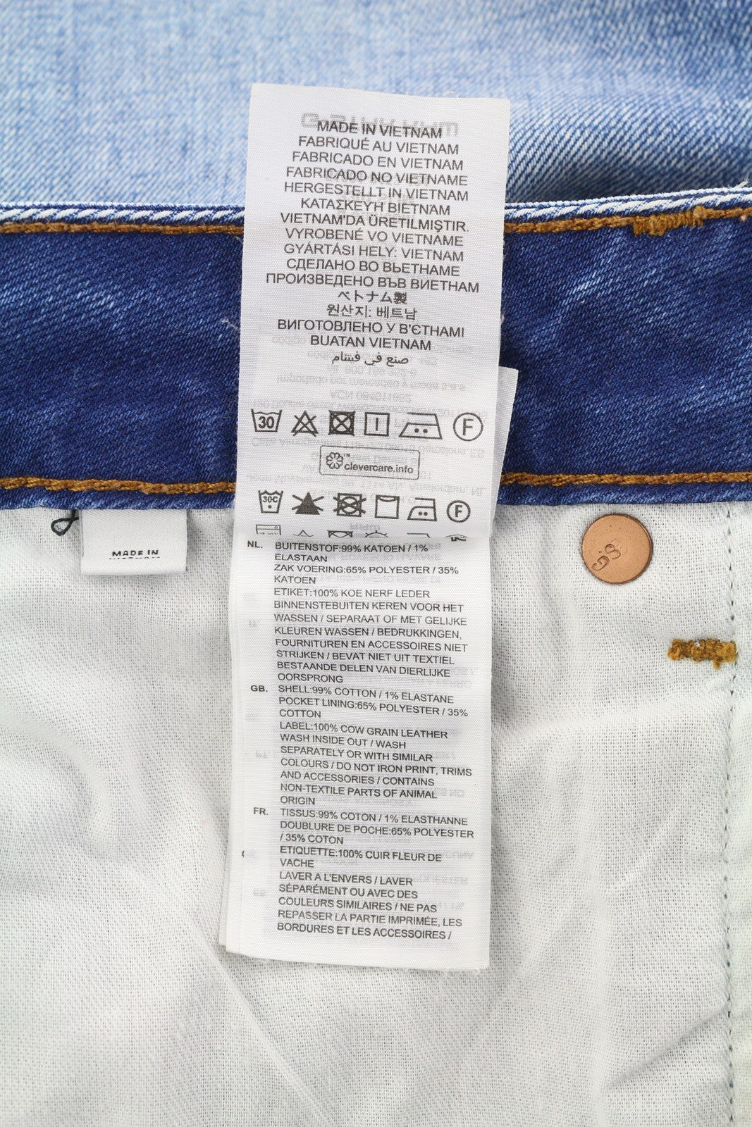 G-STAR 3301 Slim Men Jeans W31/L32 Denim Blue Washed Button Fly Logo 5-Pockets