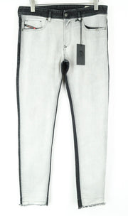 DIESEL Sleenker-X-SP 082AX Mens Jeans W33/L32 Grey Slim Skinny Cotton Stretch