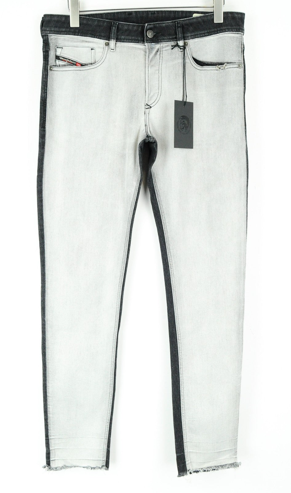 DIESEL Sleenker-X-SP 082AX Mens Jeans W33/L32 Grey Slim Skinny Cotton Stretch