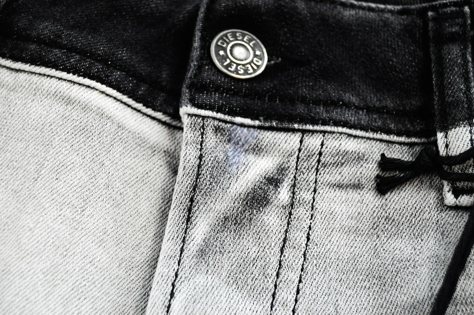 DIESEL Sleenker-X-SP 082AX Mens Jeans W33/L32 Grey Slim Skinny Cotton Stretch