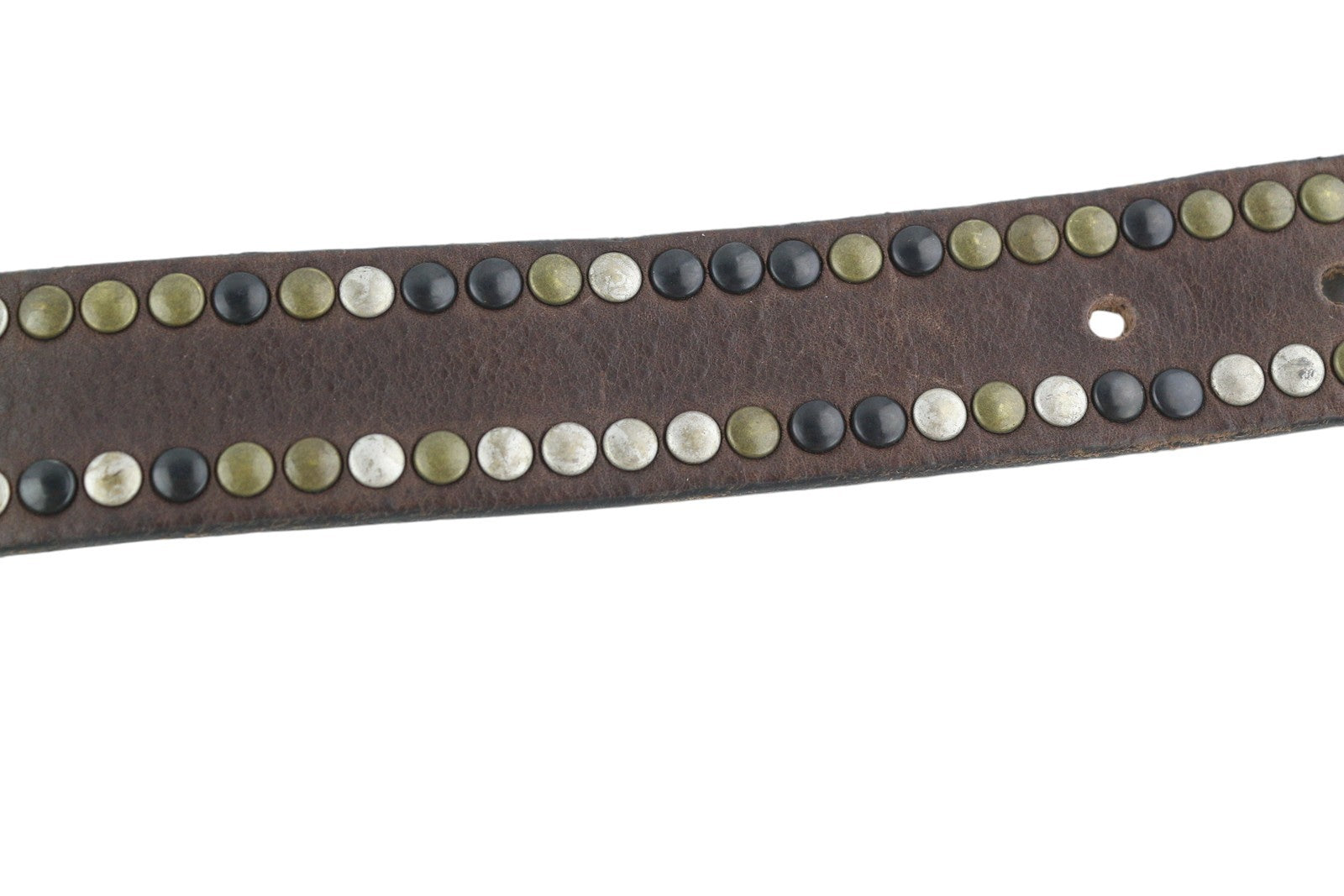 DIESEL B-Ost Men Belt 95 CM Mid Brown Silver Tone Details Buckle RRP€200