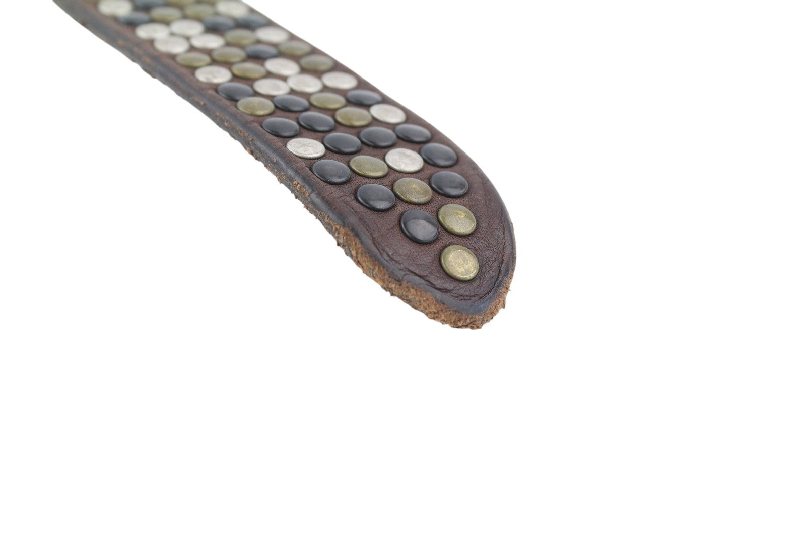 DIESEL B-Ost Men Belt 95 CM Mid Brown Silver Tone Details Buckle RRP€200