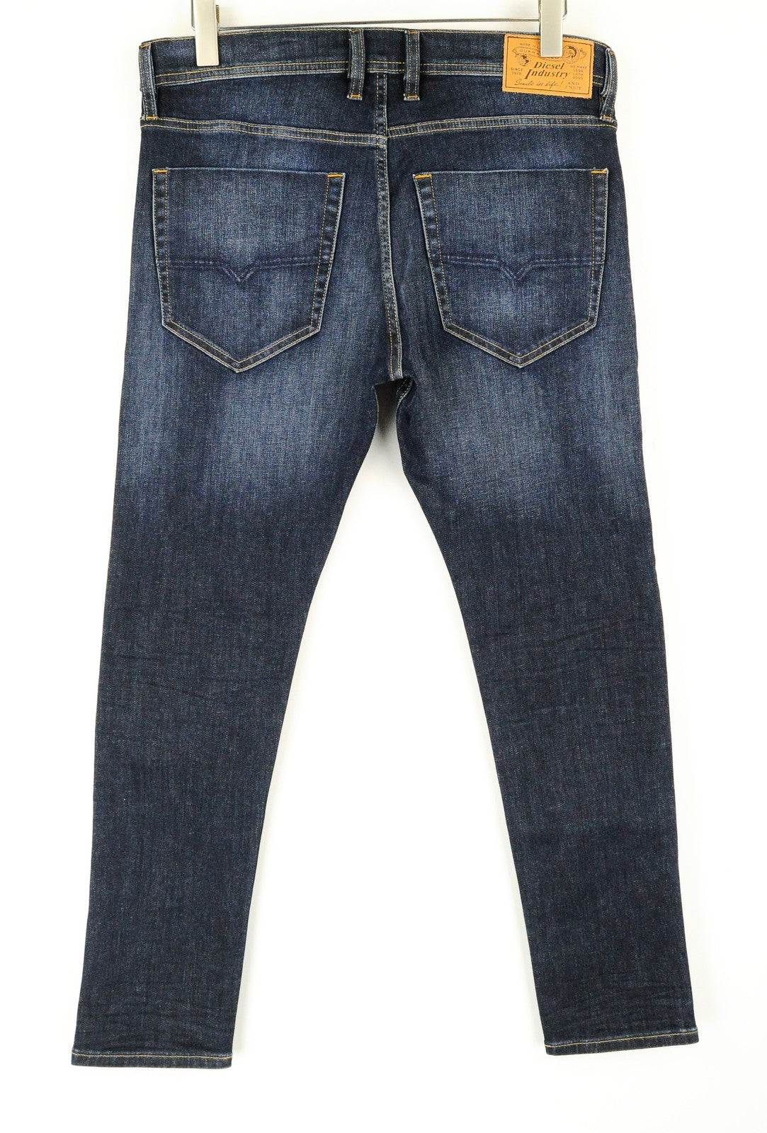 DIESEL Tepphar RFE03 vyriški džinsai W30/L32 Slim morkų medvilnės tamprūs mėlyni 