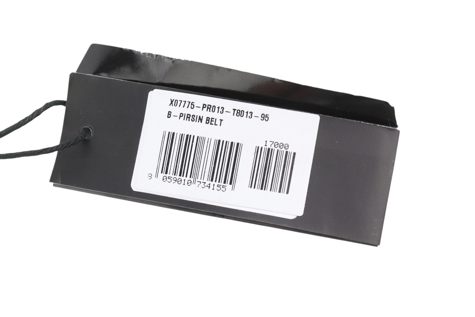 DIESEL B-Pirsin Men Belt 95 CM Black Leather Buckle Logo Leather Extra Touch