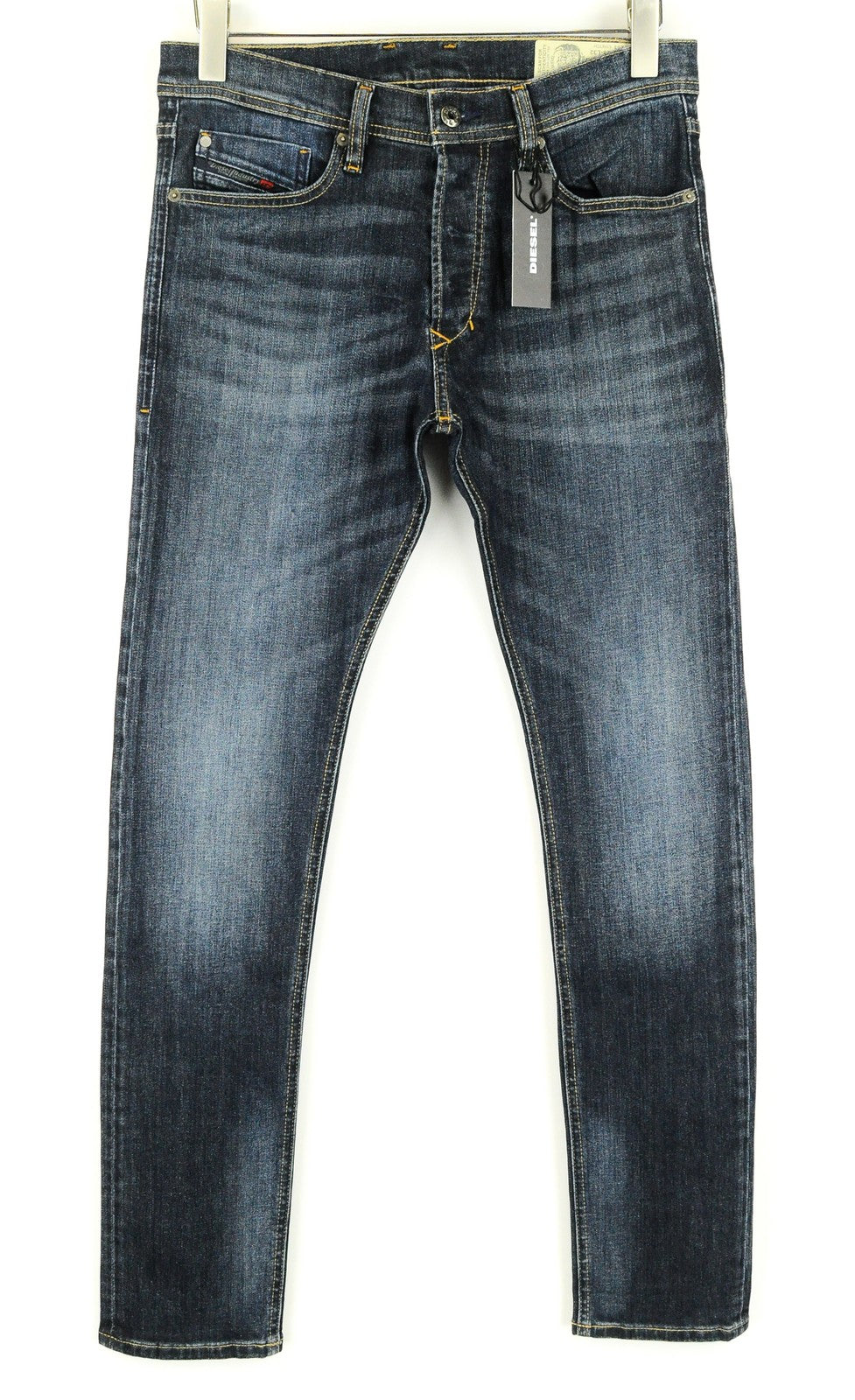 DIESEL Tepphar RFE03 Mens Jeans W28 L32 Slim Carrot  Washed Blue Cotton