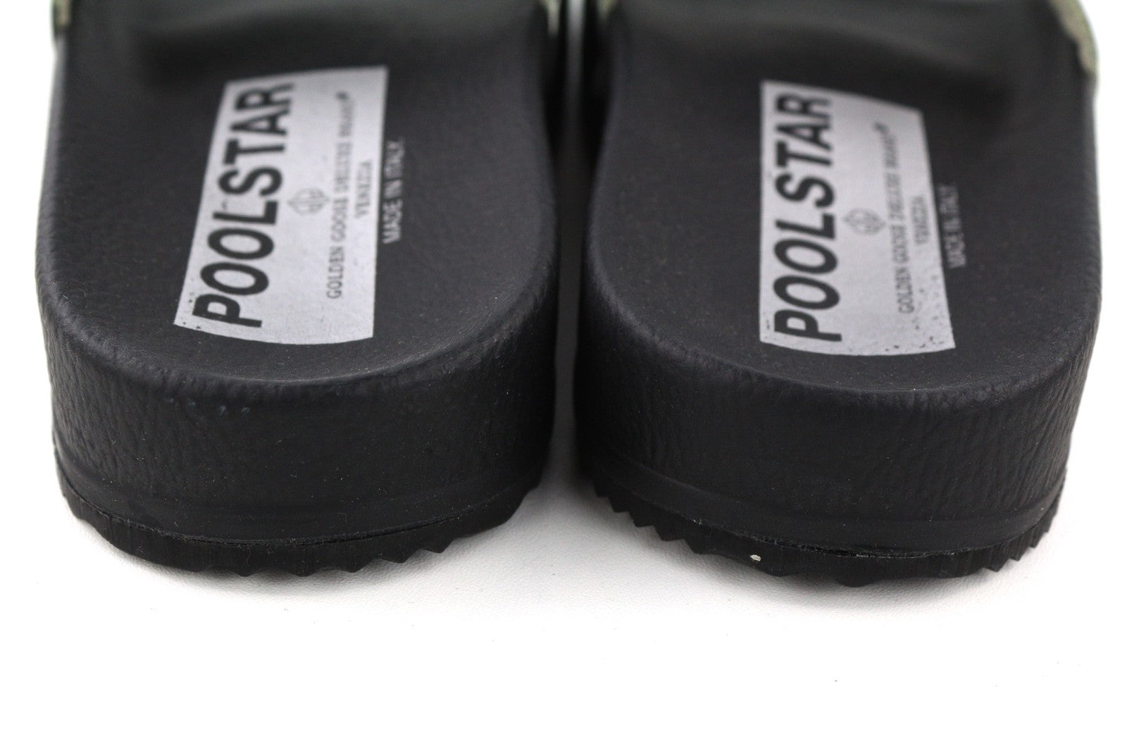 GOLDEN GOOSE Poolstar Womens Slippers EU39 Black Zebra Print Slip On Summer