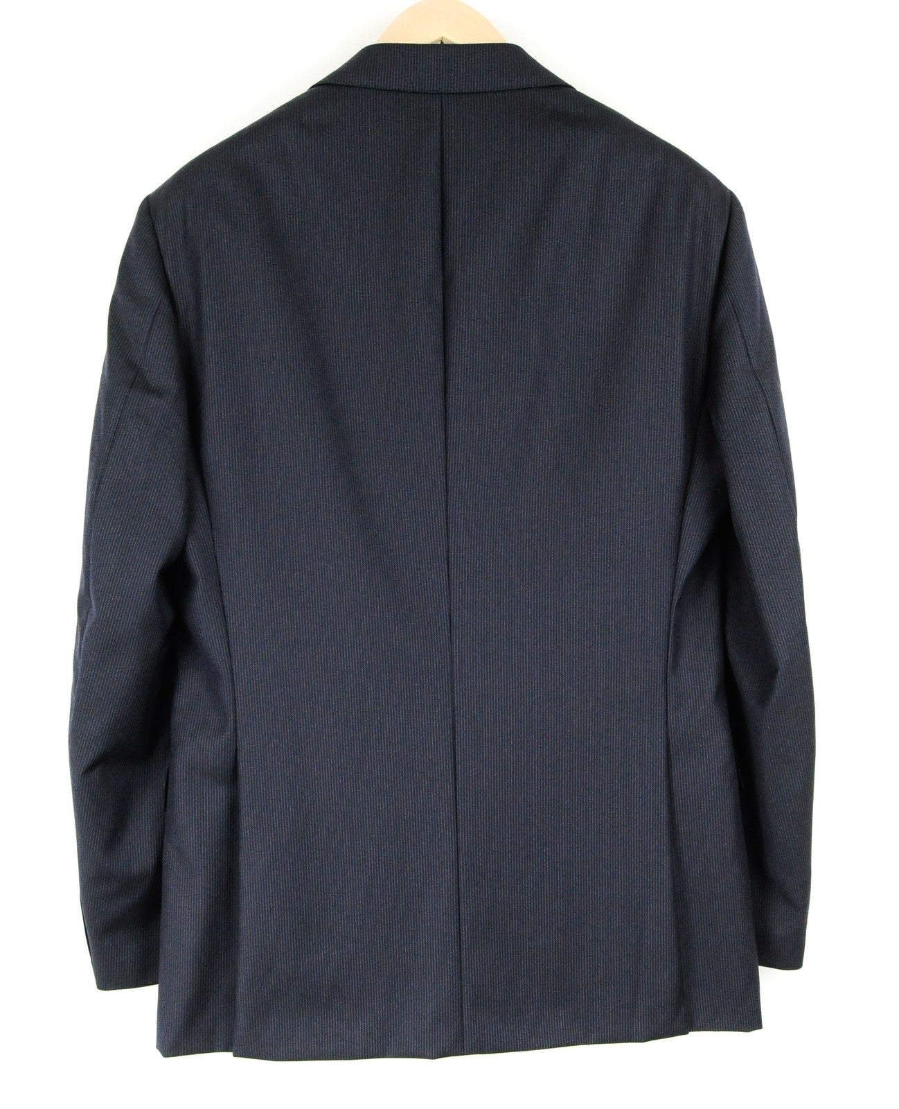 „SUITSUPPLY Napoli“ vyriškas švarkas, UK40L, tamsiai mėlyna, vilnonė, dryžuota suknelė 