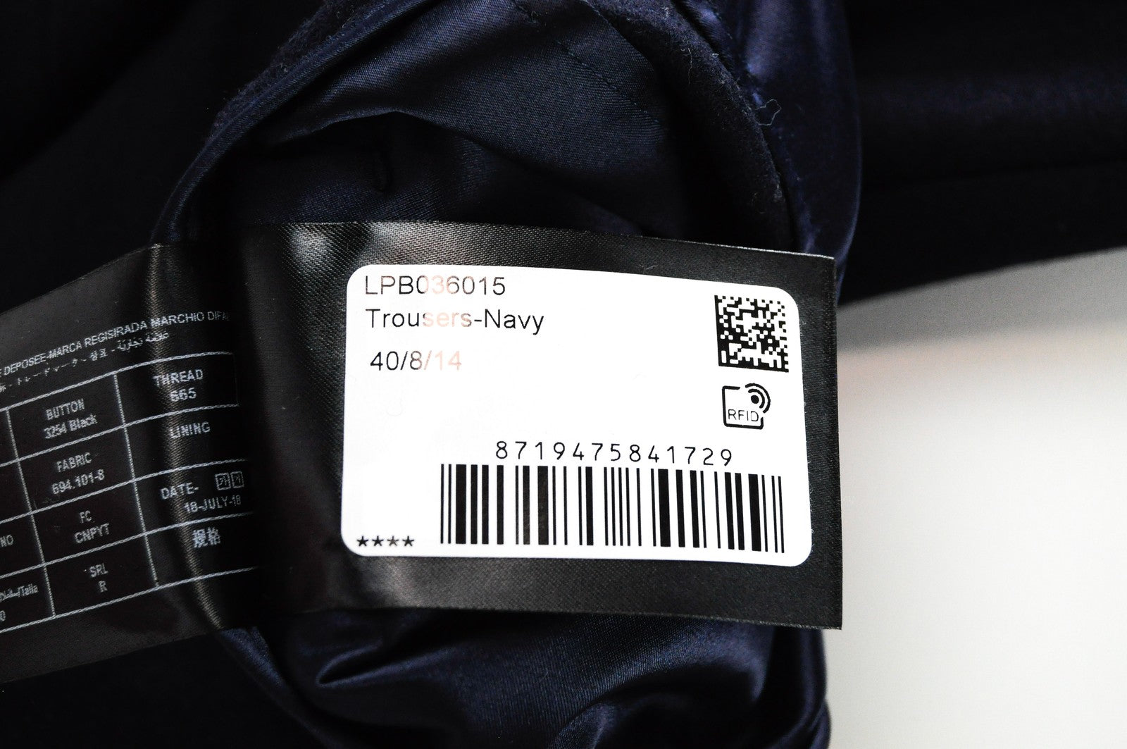 SUISTUDIO Lane Womens Trousers UK14R Navy Pleated Wool Dress Dress Wear