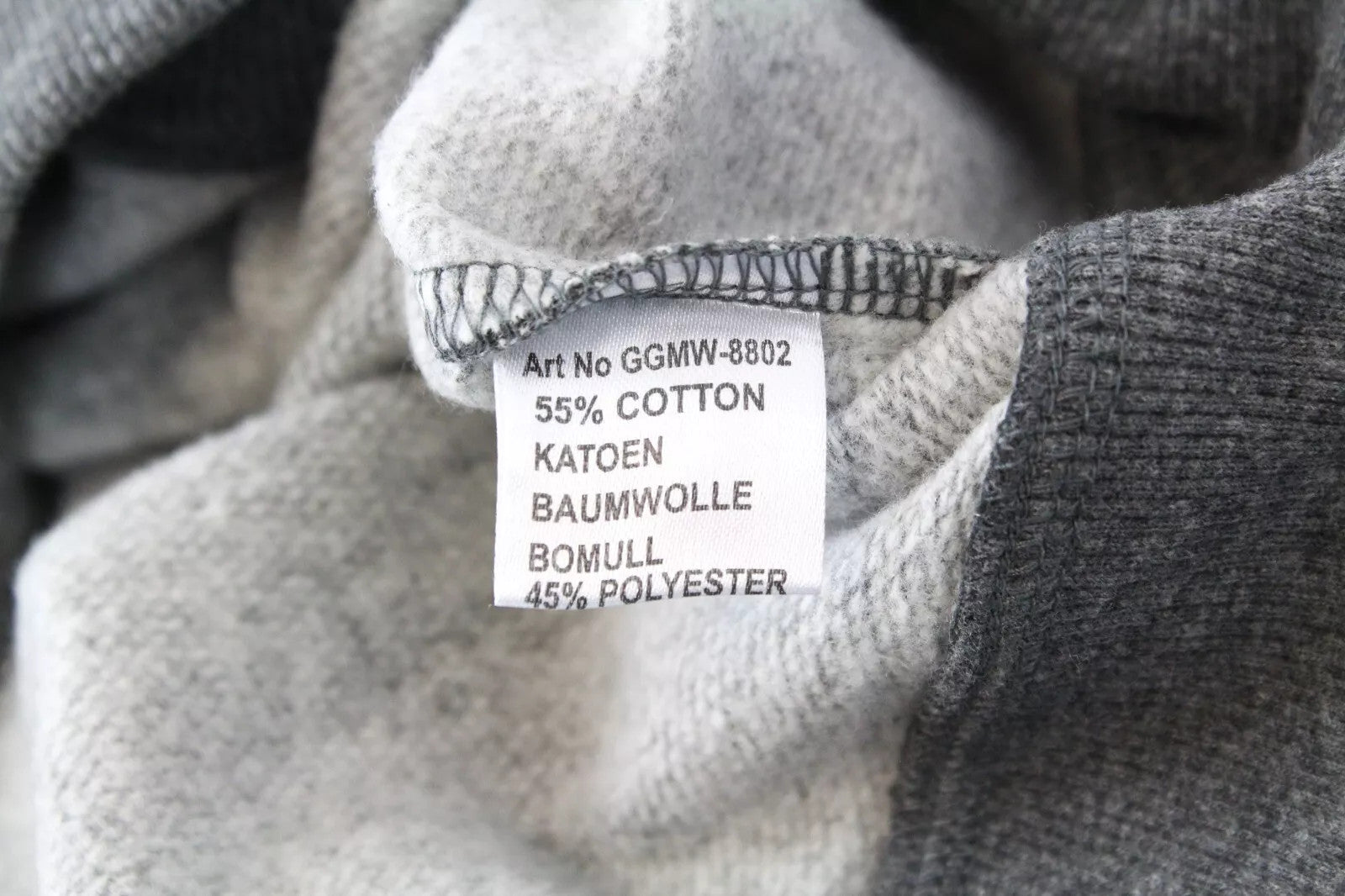 GOOD GENES Men`s Sweatshirt XL Long Sleeved Grey Cotton Blend Logo Pullover