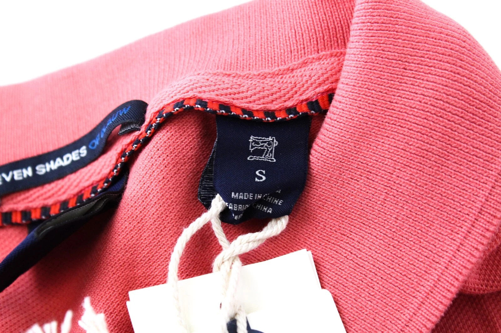 SCOTCH & SODA Ams Blauw Men`s T-Shirt S Pink Cotton Dyed Short Sleeve Polo