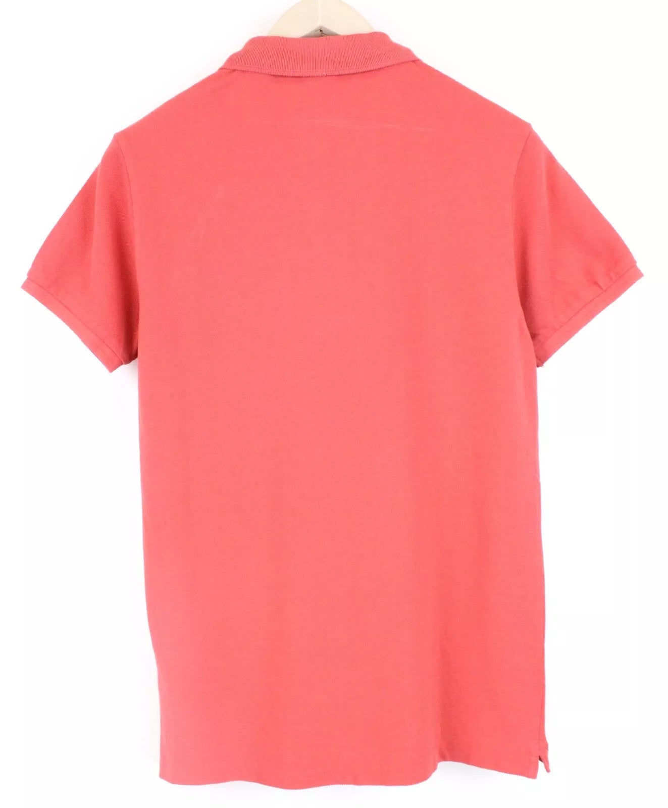 SCOTCH & SODA Ams Blauw Men`s T-Shirt S Pink Cotton Short Sleeve Polo Collar