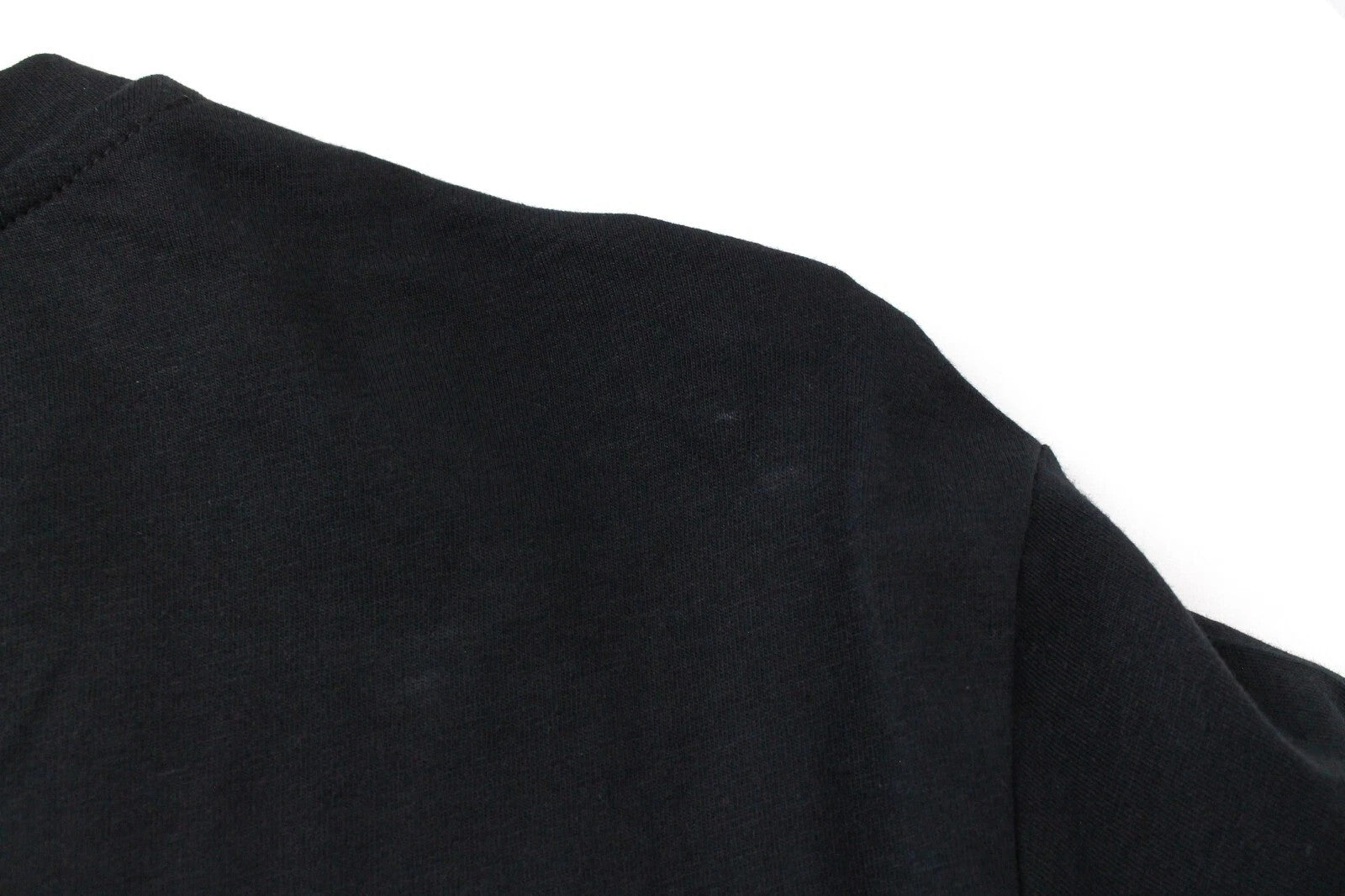 DENHAM Omono Women`s T-Shirt XS Plain Black Short Sleeve Casual Pure Cotton