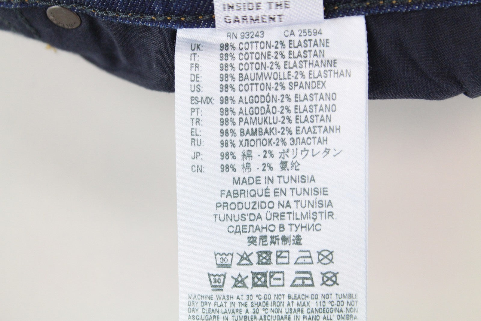 DIESEL Tepphar R7NA8 Men's Jeans W32 L34 Slim Carrot Washed Blue Cotton Fit