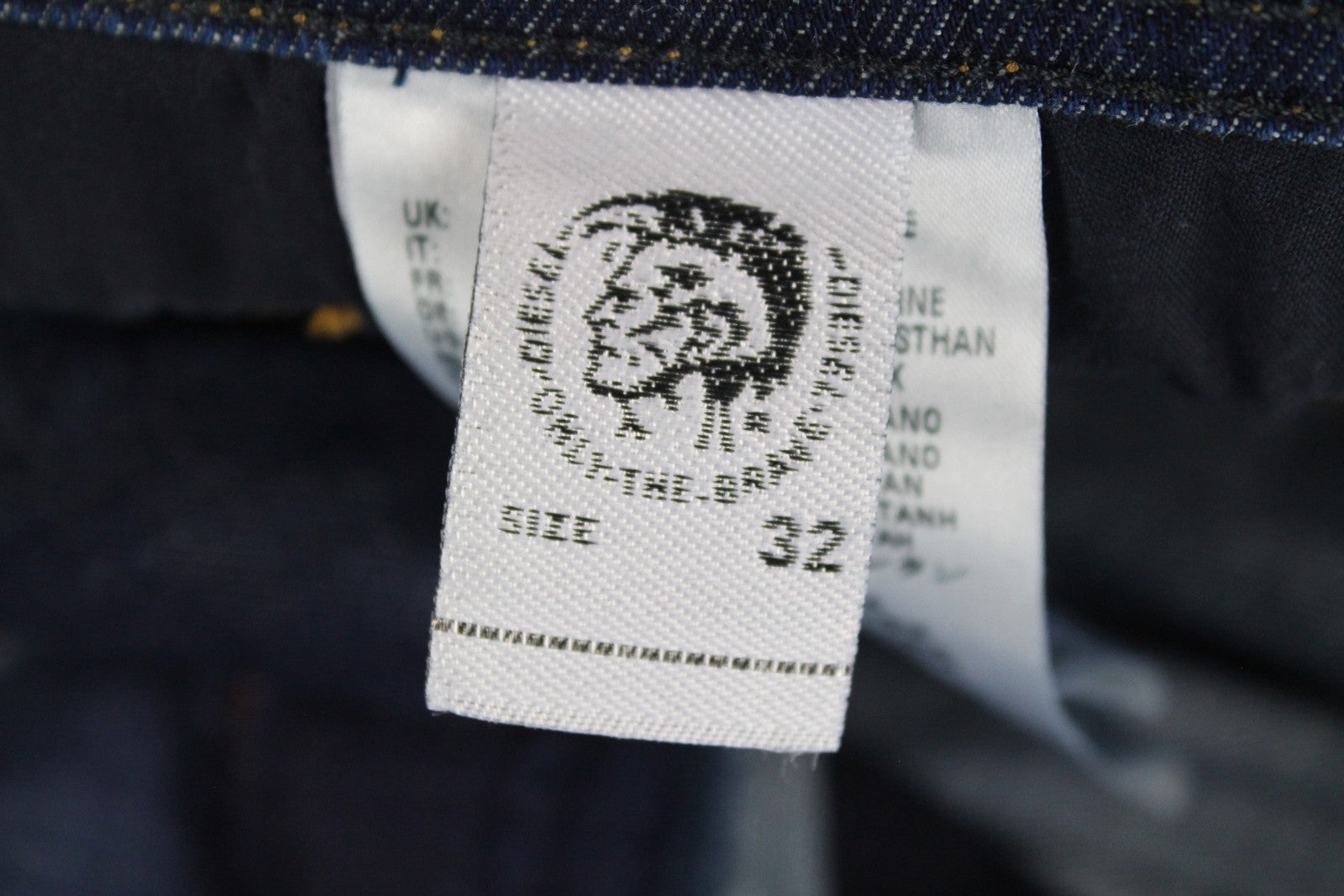 DIESEL Tepphar R7NA8 Men's Jeans W32 L34 Slim Carrot Washed Blue Cotton Fit