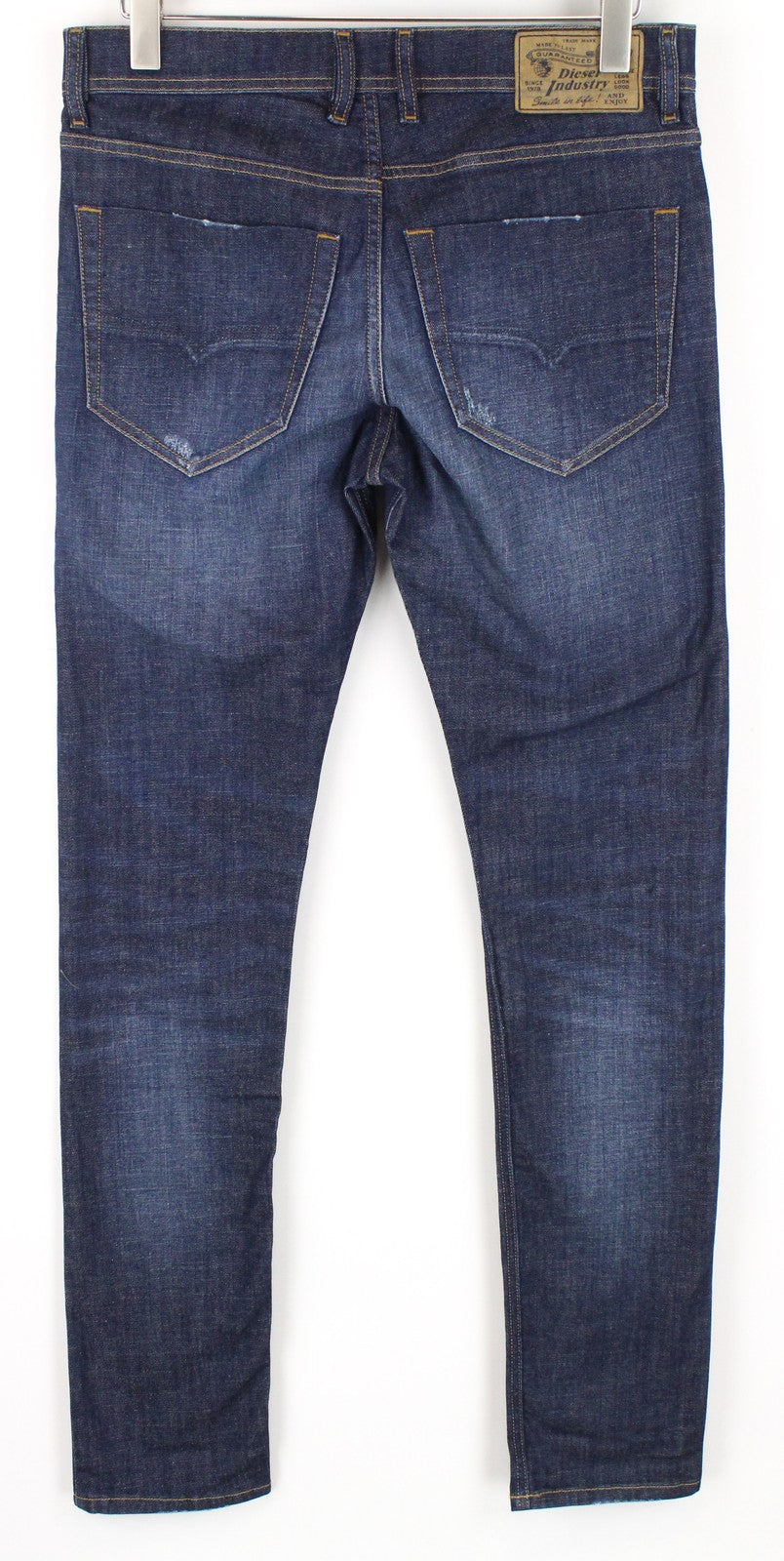 DIESEL Tepphar R7NA8 Men's Jeans W30 L34 Slim Ripped Stretch Blue Denim