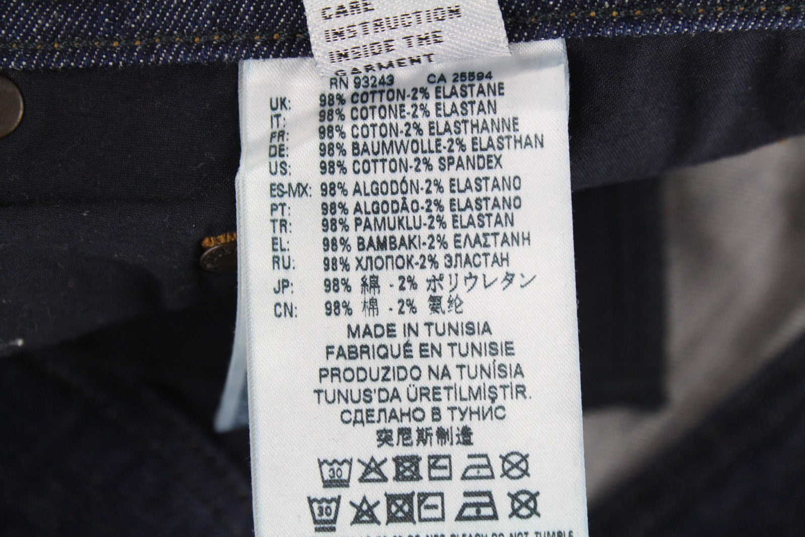 DIESEL Tepphar R7NA8 Men's Jeans W30 L34 Slim Ripped Stretch Blue Denim