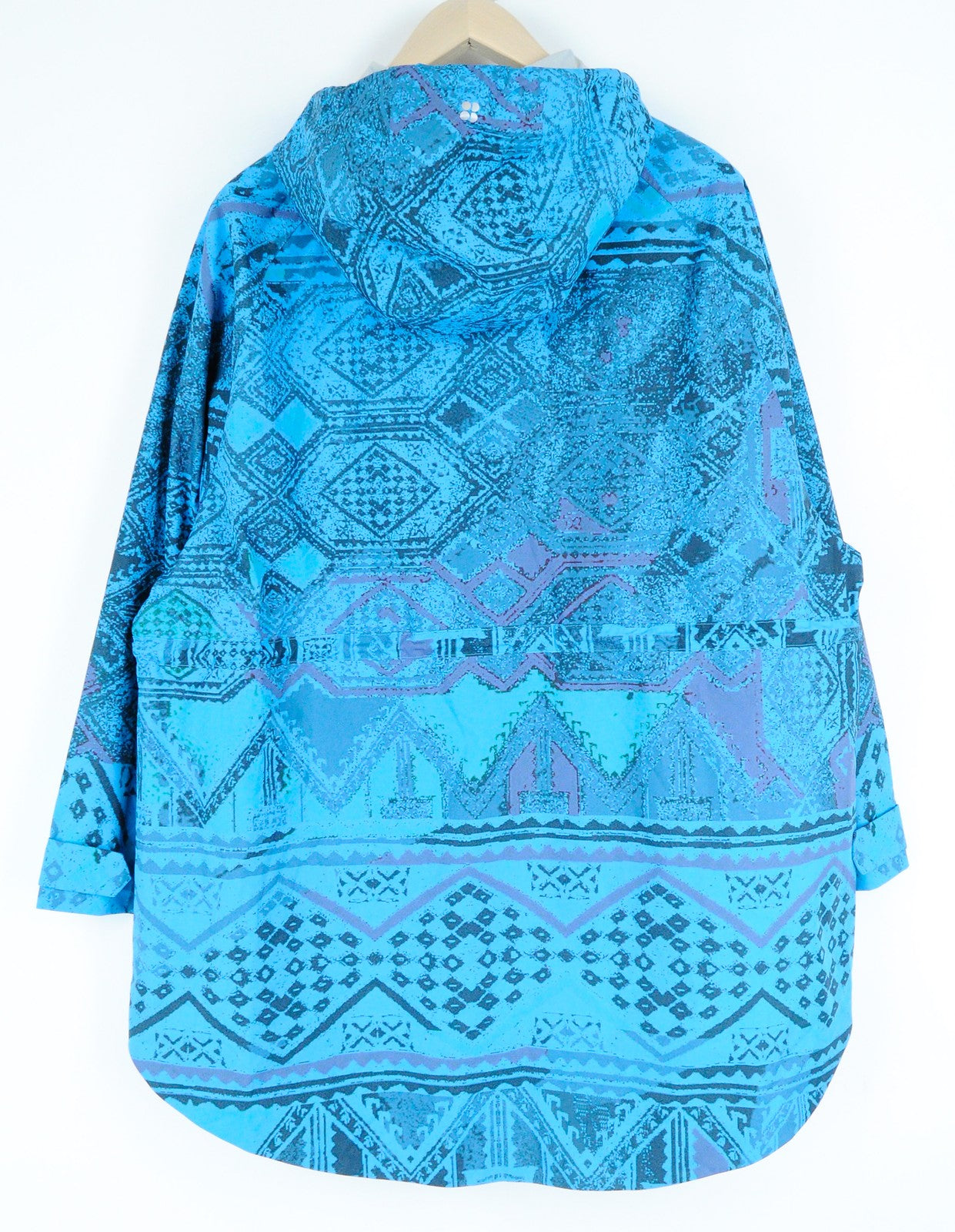 Blue Men's Lightweight Jacket ~L Hooded Zip Anorak Casual Unisex