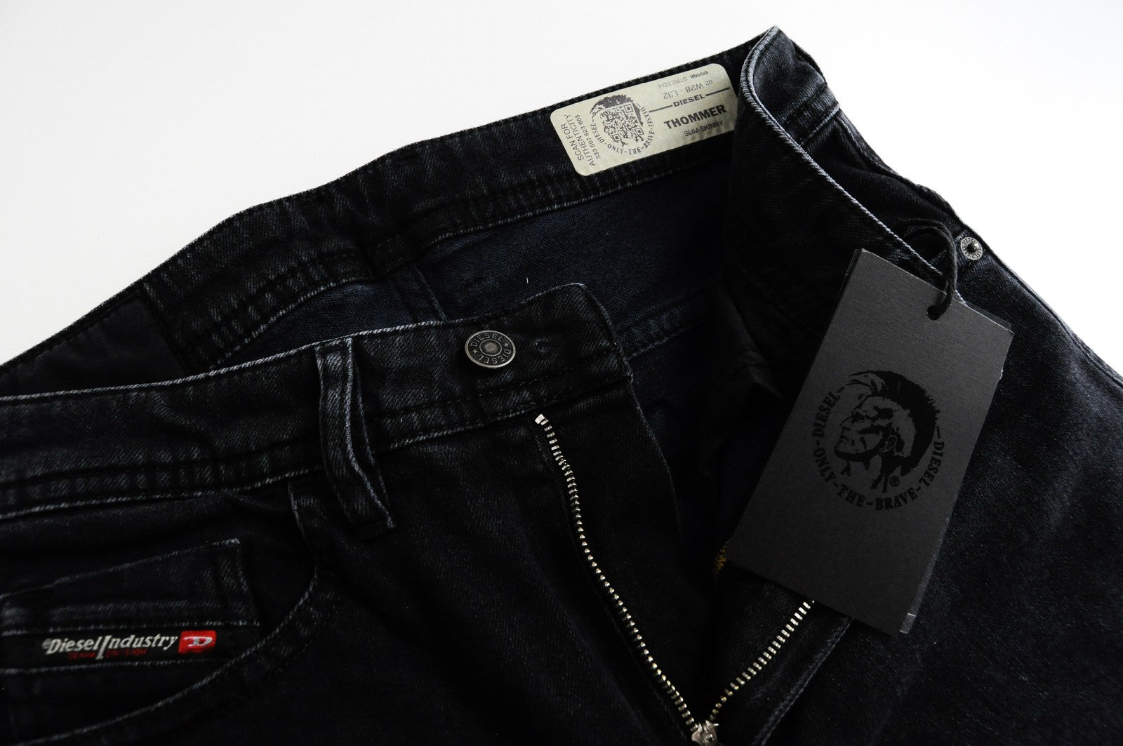 DIESEL Thommer 084NK Men's Slim Fit Jeans W28 L32 Navy Stretch Cotton 5 Pocket