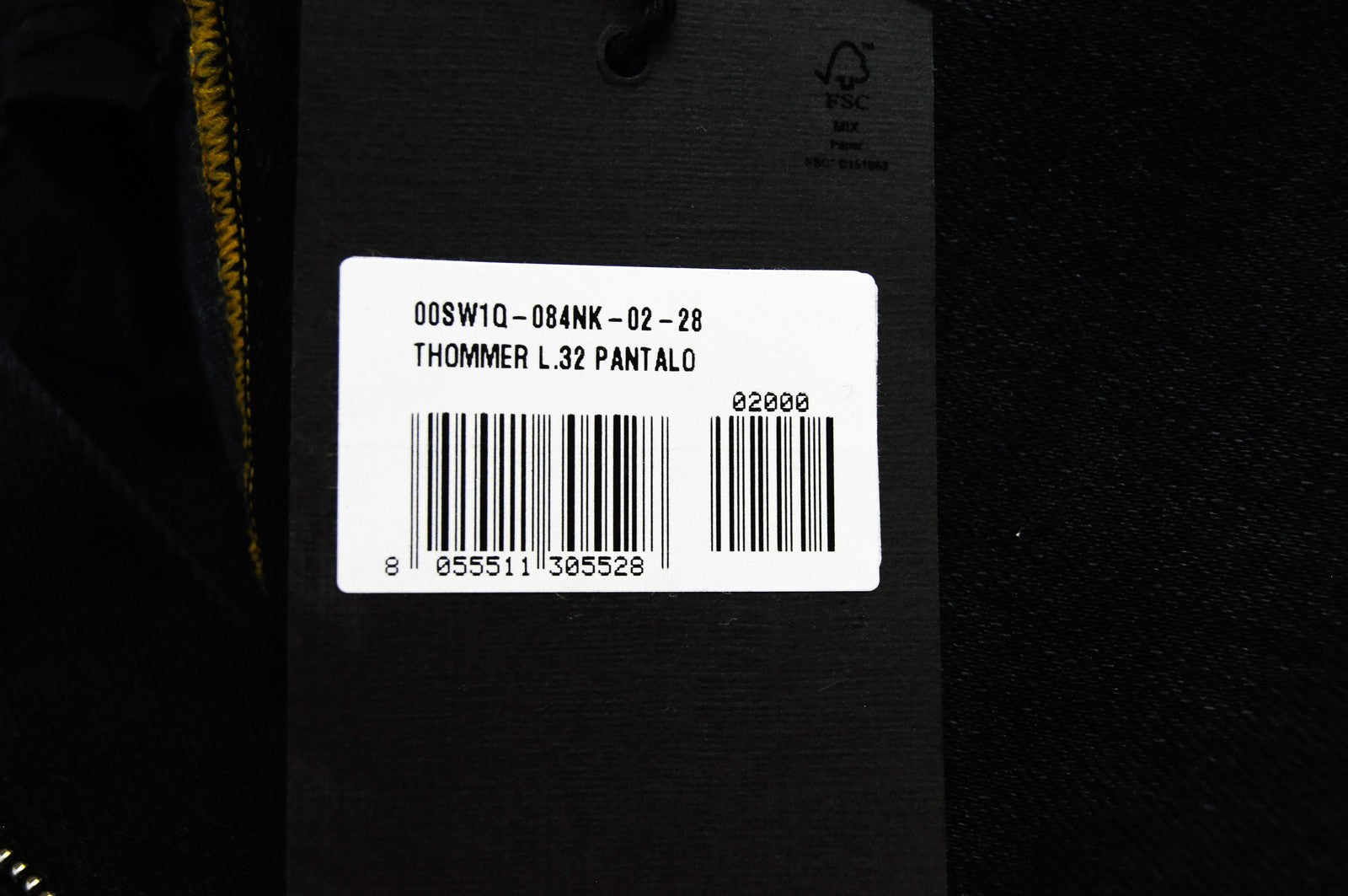 DIESEL Thommer 084NK Men's Slim Fit Jeans W28 L32 Navy Stretch Cotton 5 Pocket