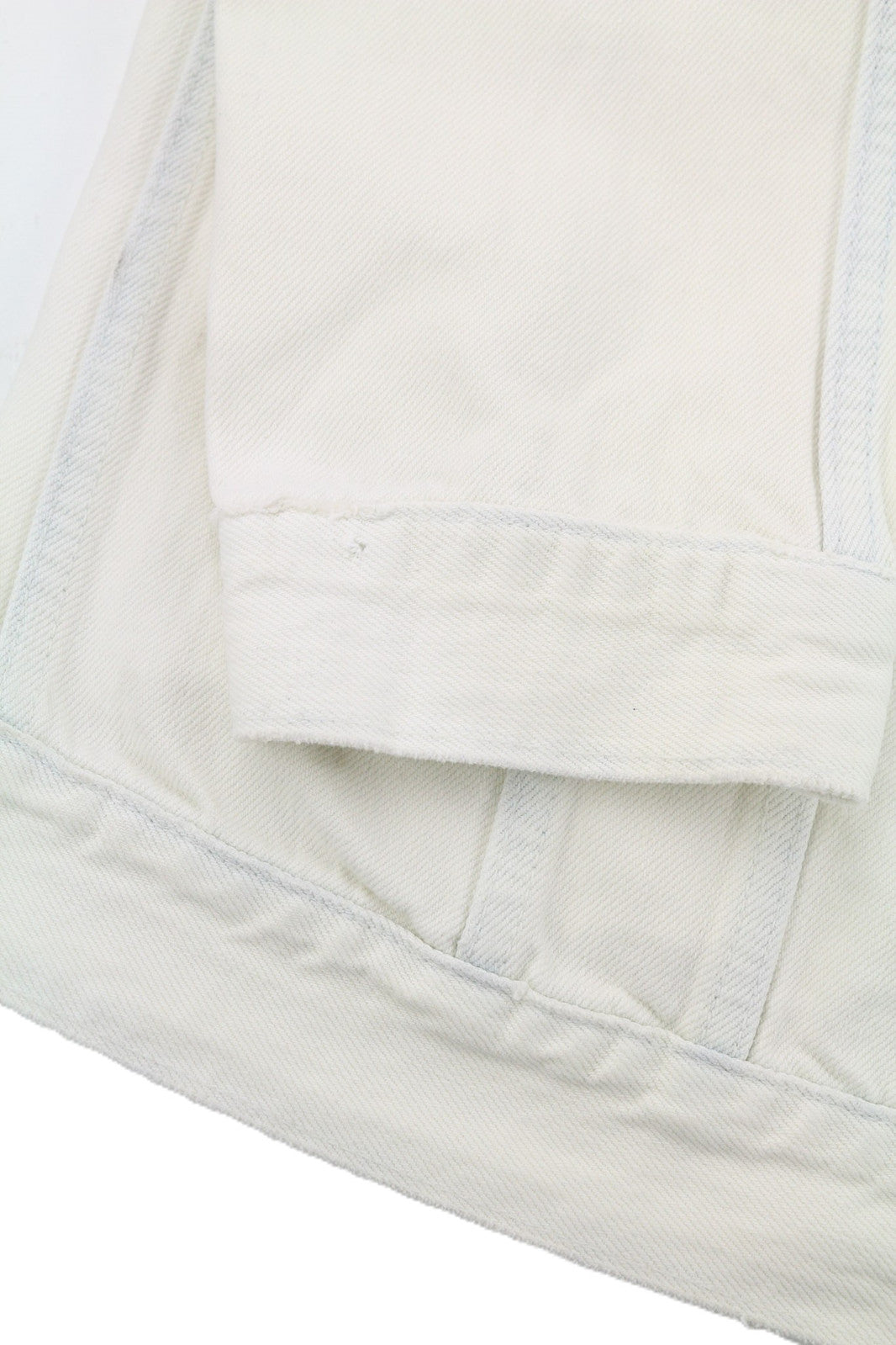 NUDIE JEANS Terry Men Jacket L Extreme Bleach Light Buttoned Spread Logo Pockets