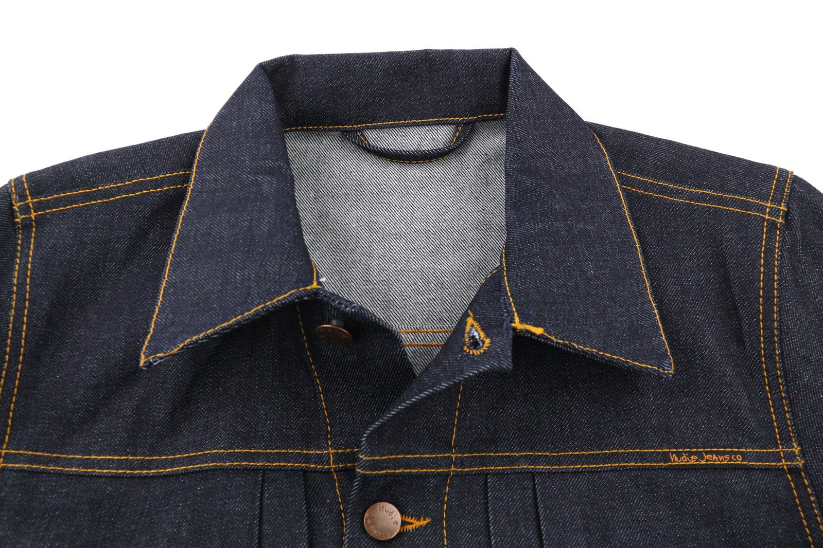 NUDIE JEANS Sonny Dry Dirt Organic Men's Jacket S Pure Cotton Denim Classic Blue