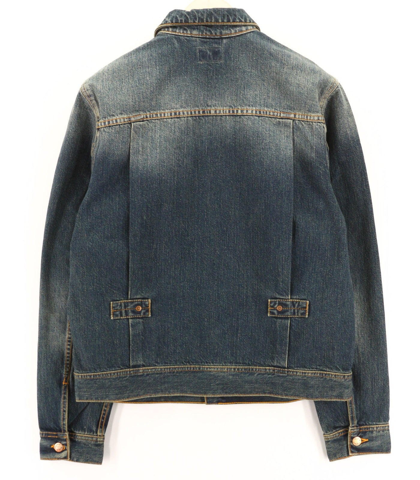 NUDIE JEANS Sonny Blue Friend Men Jacket M Pure Cotton Washed Denim Blue