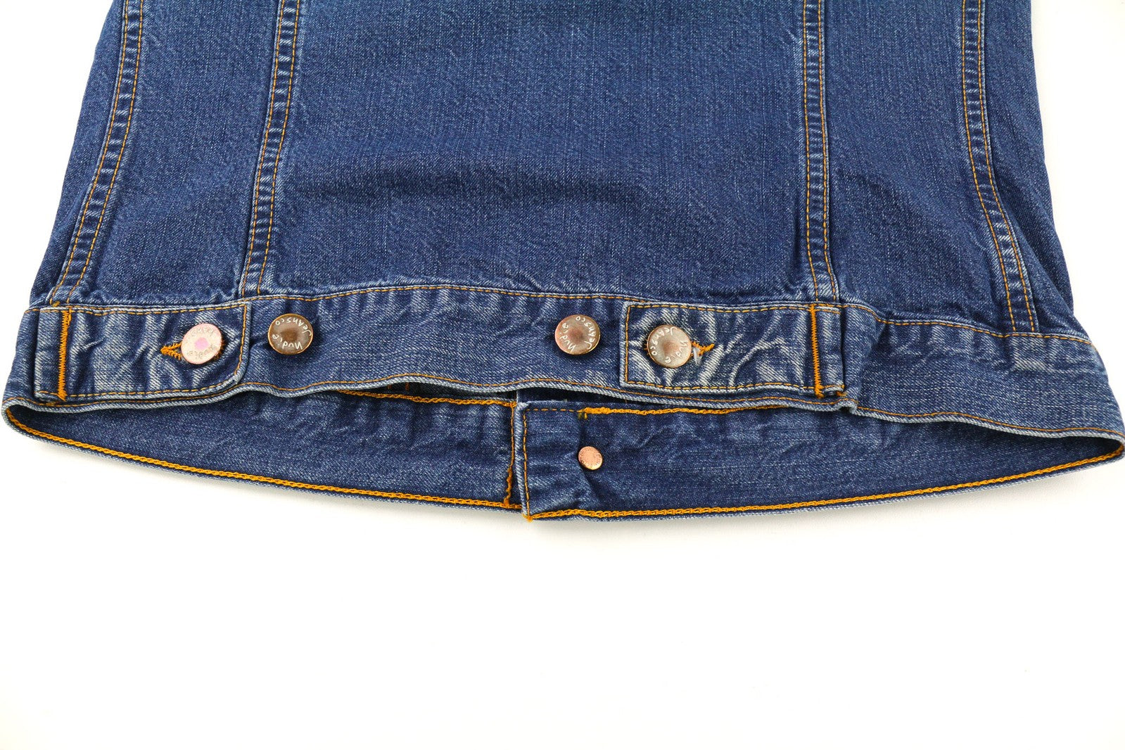 NUDIE JEANS Terry Recycle Worn In Men Jacket S Blue Washed Cotton Denim Unlined