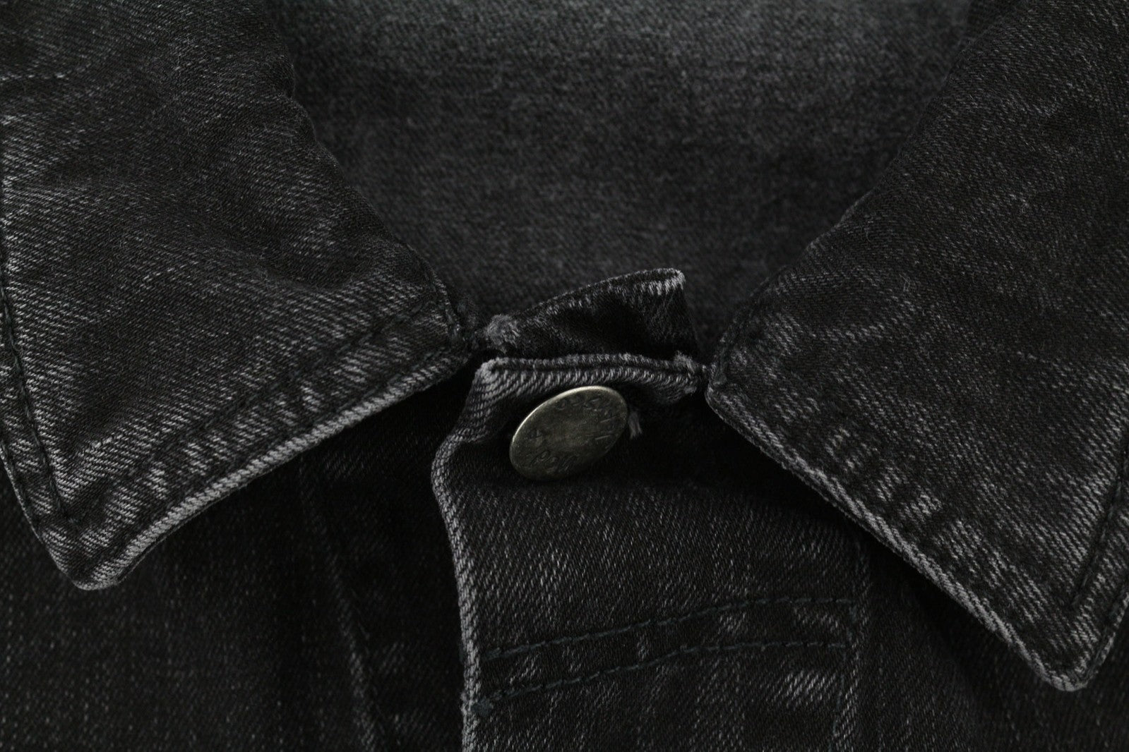 NUDIE JEANS Perry Organic Black Stone Men Jacket M Denim Black Faded Cotton