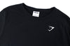 Black Polyester Sport Top