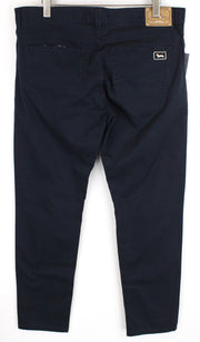 HARMONT & BLAINE Men Trousers 56 Navy Cotton Slim Fit Stretch Jean Style
