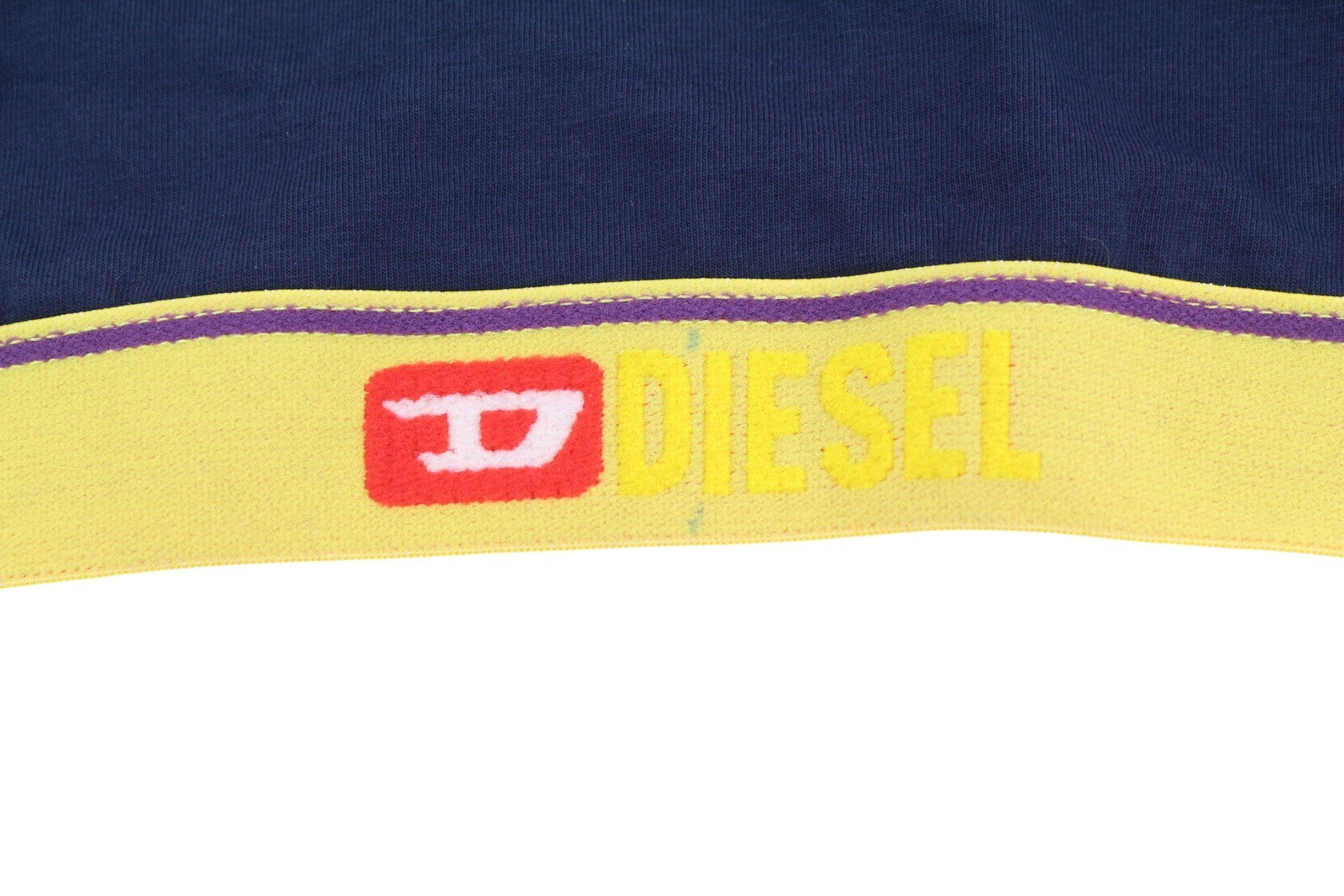 DIESEL Ufsb-Mileys Women Sports Bra L Sleeveless Round Neck Stretch Logo Blue