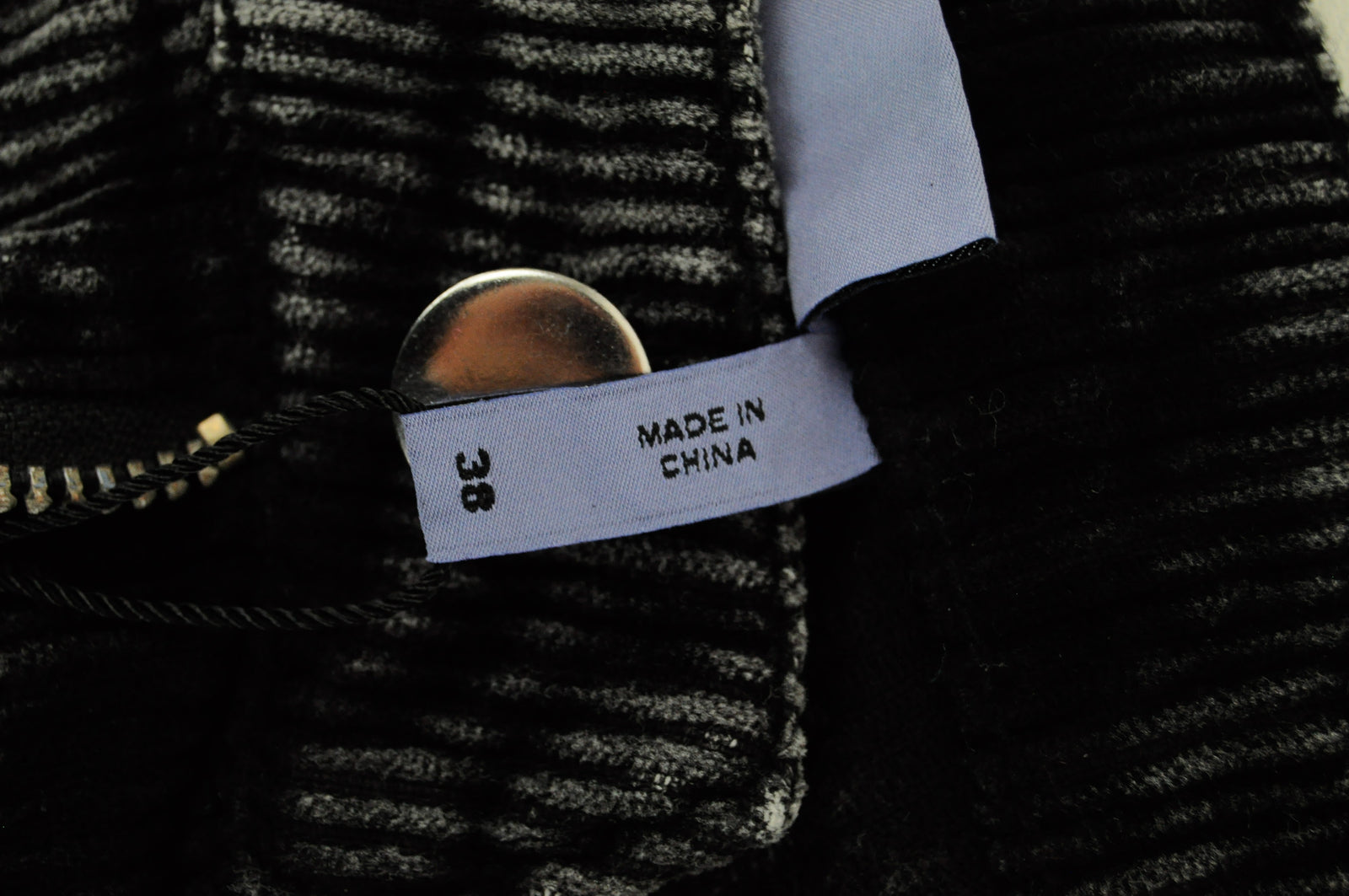 WEEKDAY Ritz Women Trousers 38 Grey Flared Corduroy Cotton 5-Pocket Casual