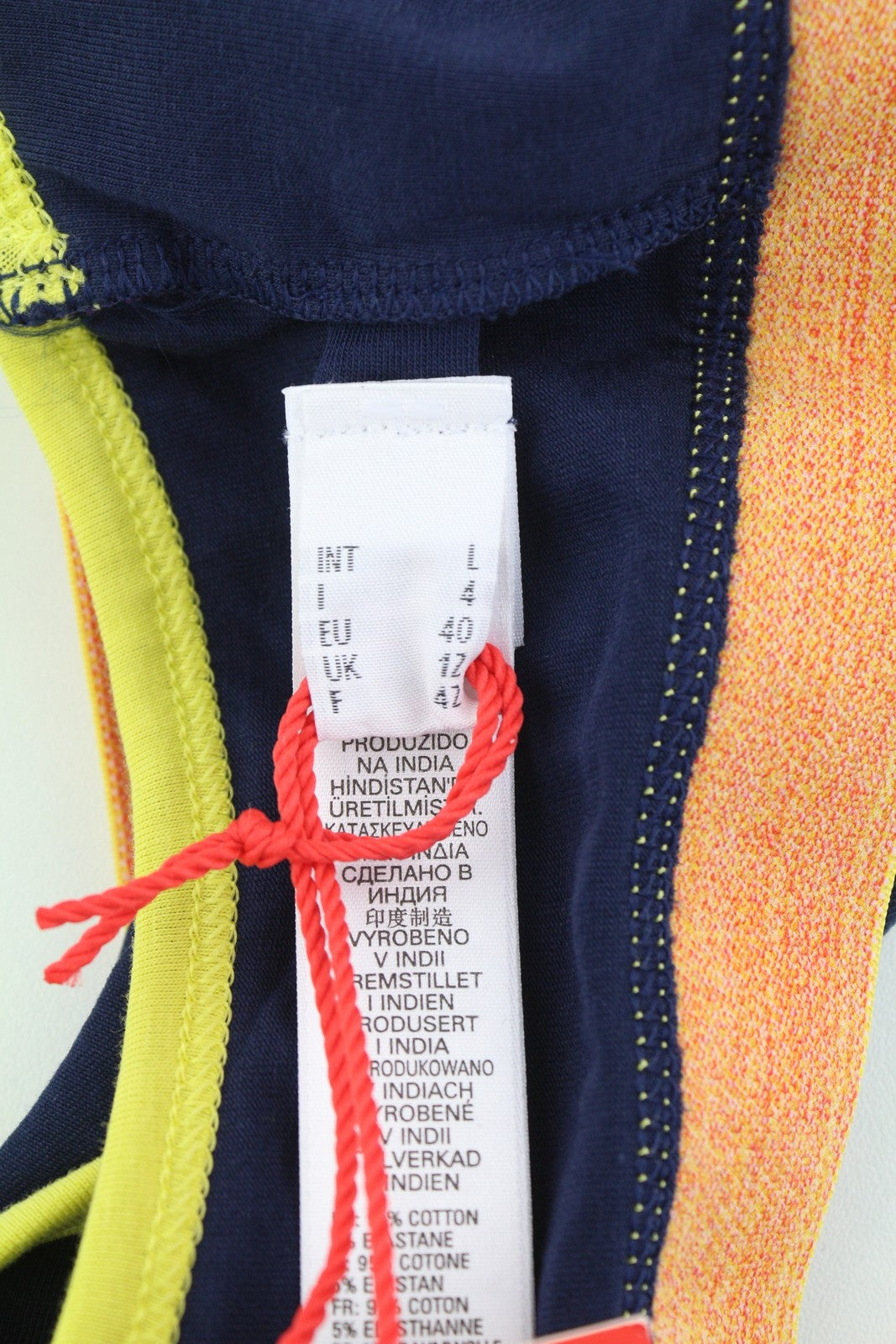 DIESEL Ufsb-Mileys Women Sports Bra L Sleeveless Round Neck Stretch Dark Blue