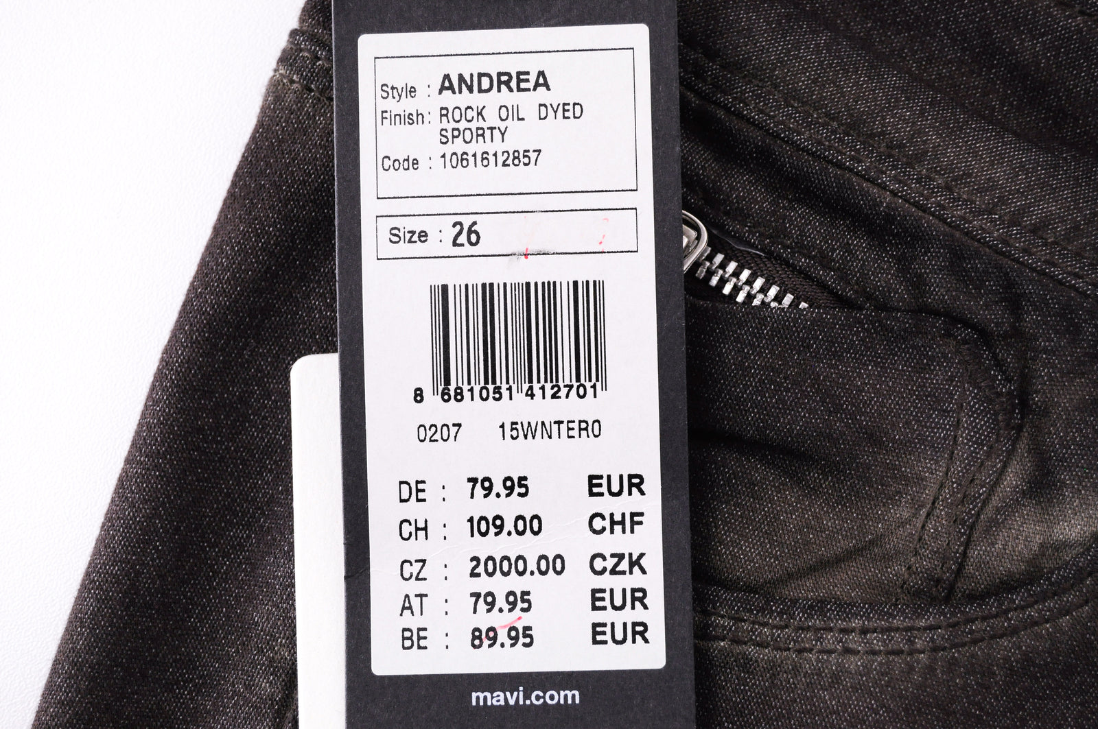 MAVI Andrea Women Trousers W26 Blue Brown Jogger Boyfriend Cotton Stretch Fit