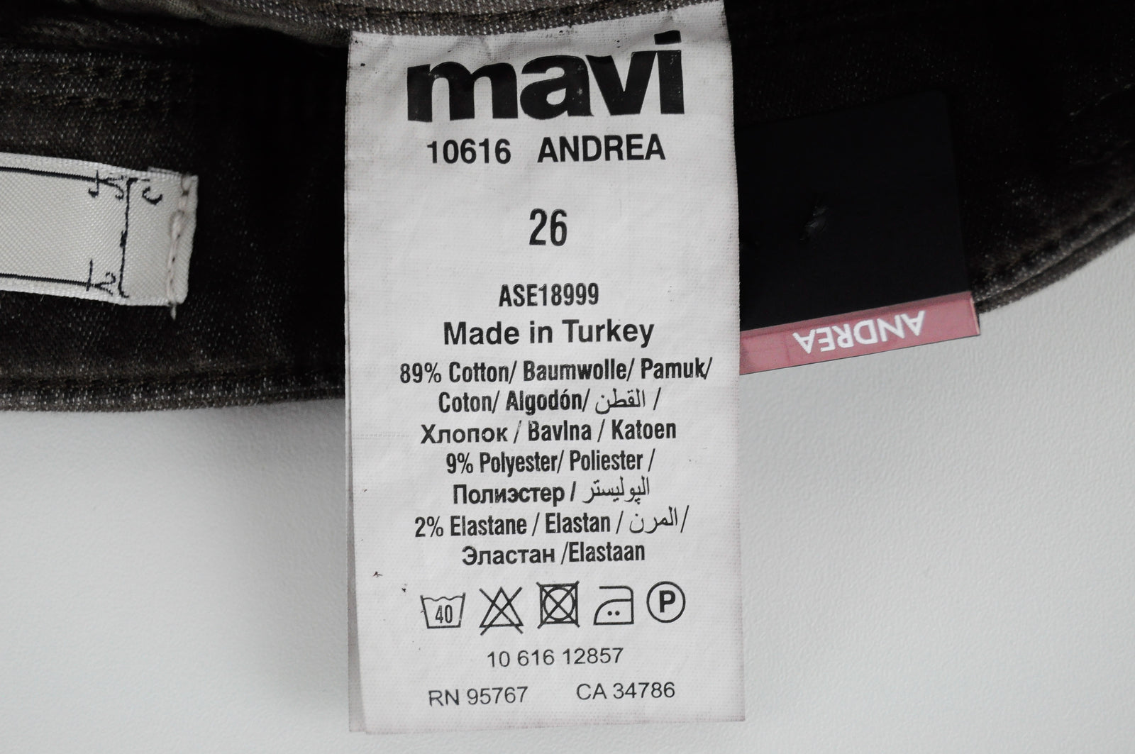 MAVI Andrea Women Trousers W26 Blue Brown Jogger Boyfriend Cotton Stretch Fit