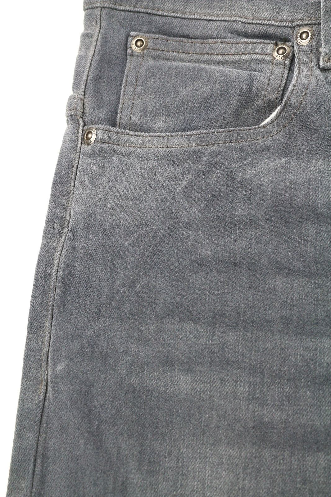 NUDIE JEANS Thin Finn Men Jeans W32/L32 Slim Fit Grey Washed Casual Elastane